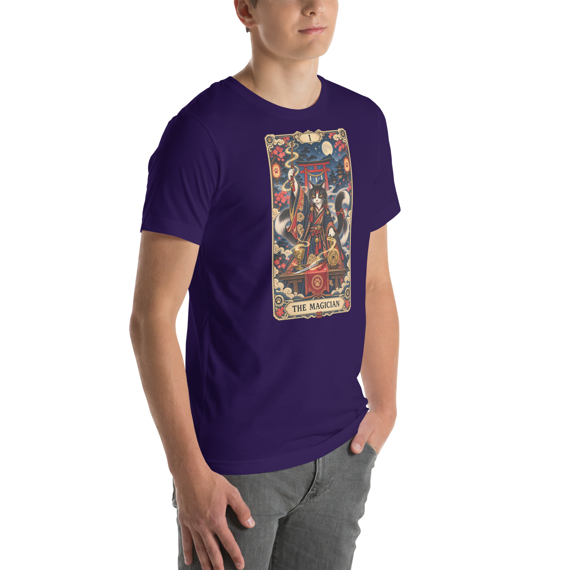 The Magician Bakeneko Cat Tarot Japanese Yokai Art, Japanese Art Tee, Mythology Gift - Image 101