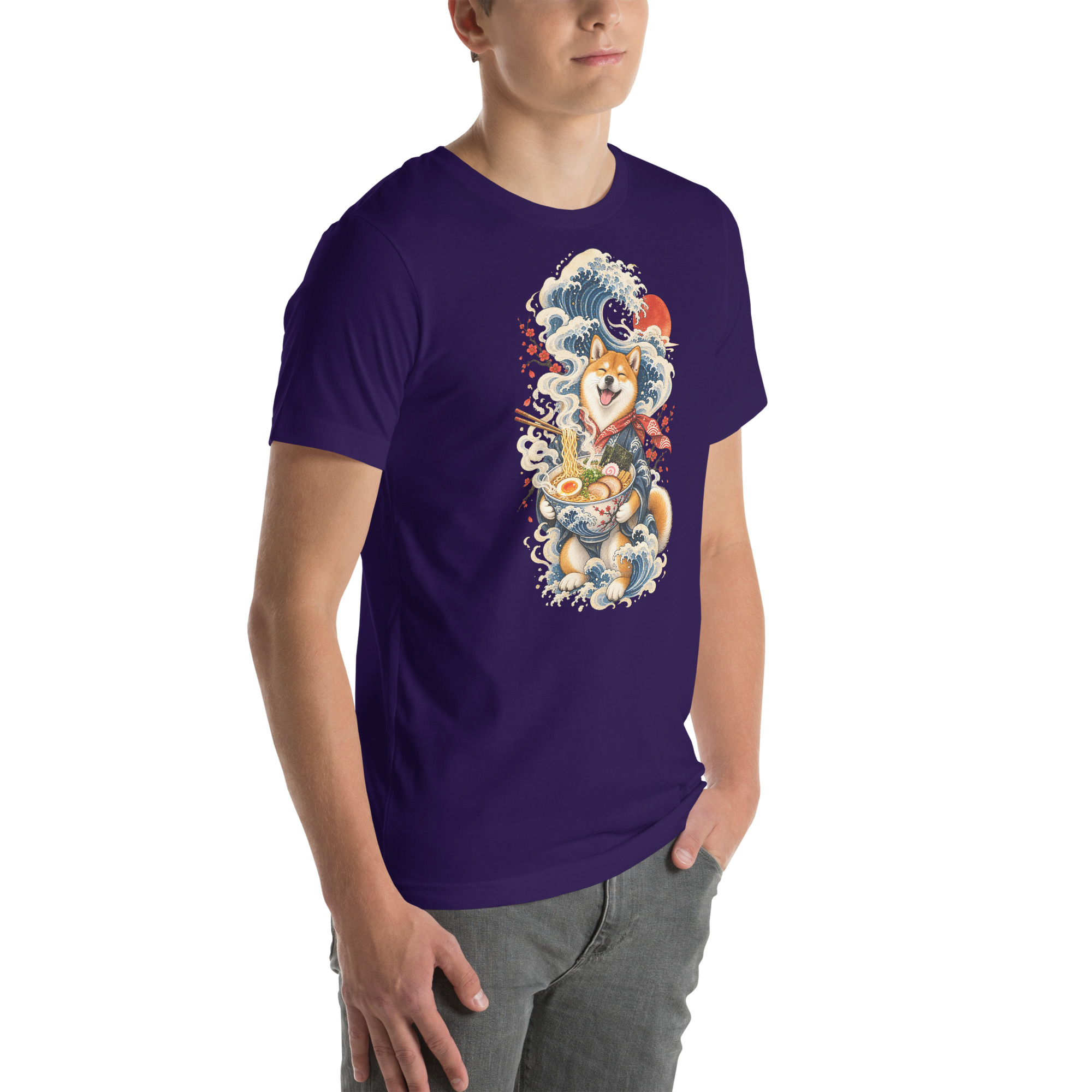 Shiba Inu Ramen Great Wave Japanese Food Art, Japanese Art Tee, Mythology Gift - Image 101