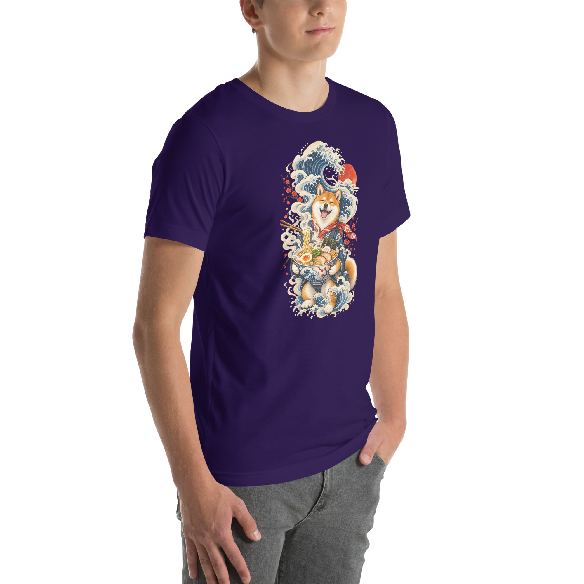 Shiba Inu Ramen Great Wave Japanese Food Art, Japanese Art Tee, Mythology Gift - Image 126