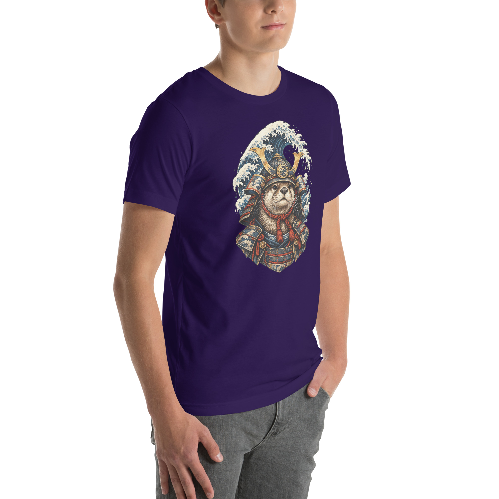 Otter Kabuto Great Wave Japanese Samurai Animal Art - Image 23