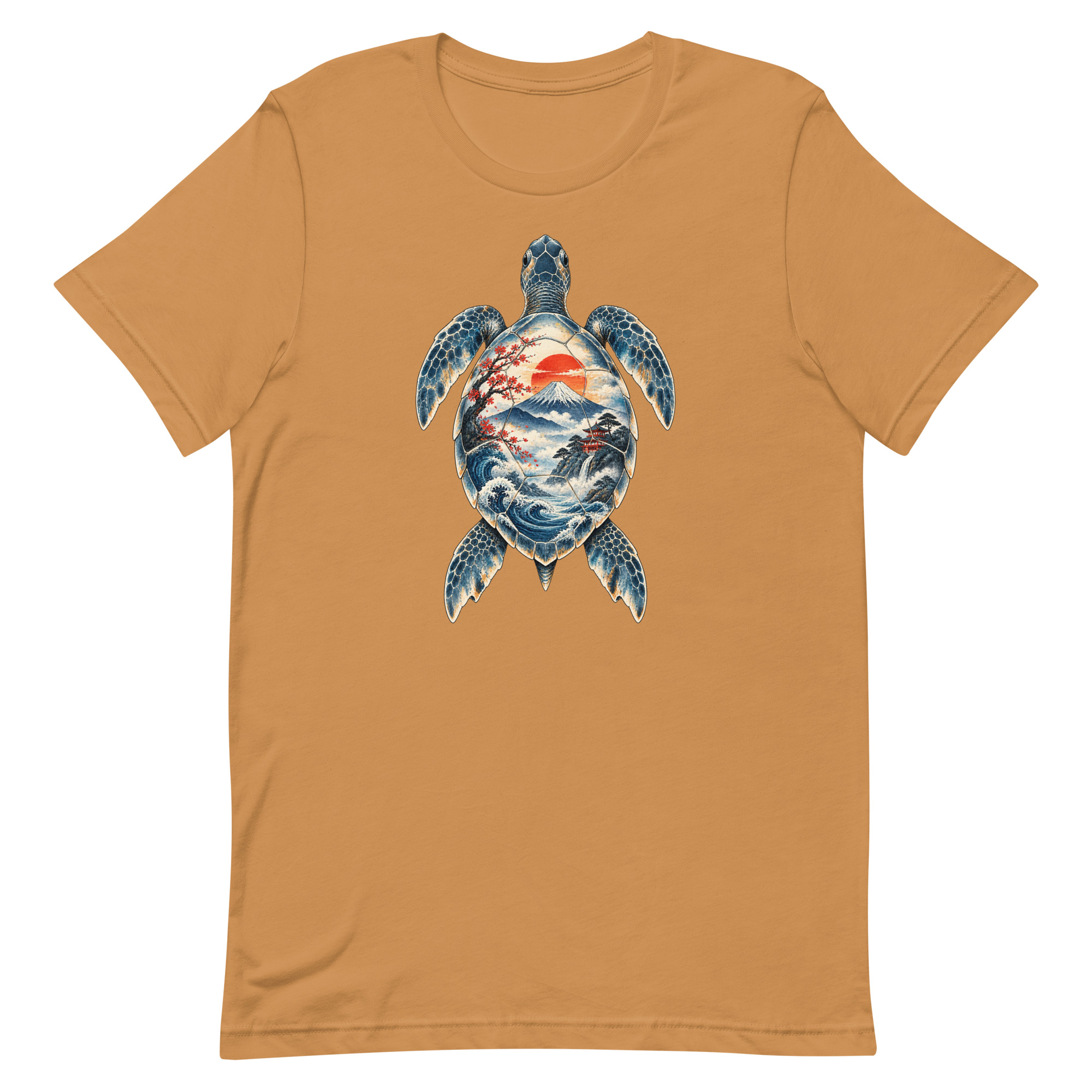 Sea Turtle Mount Fuji Sunrise Japanese Art, Japanese Art Tee, Mythology Gift - Image 66