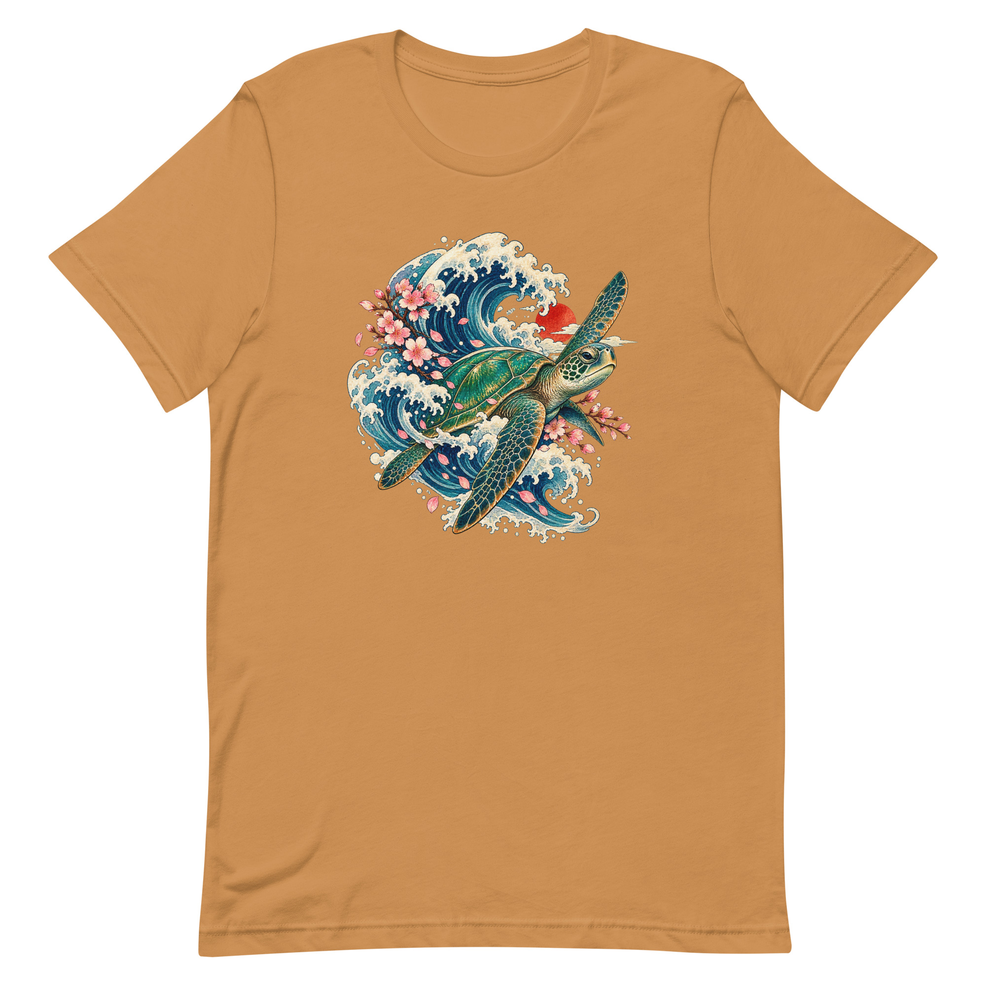 Sea Turtle Great Wave Sakura Japanese Art, Japanese Art Tee, Mythology Gift - Image 66