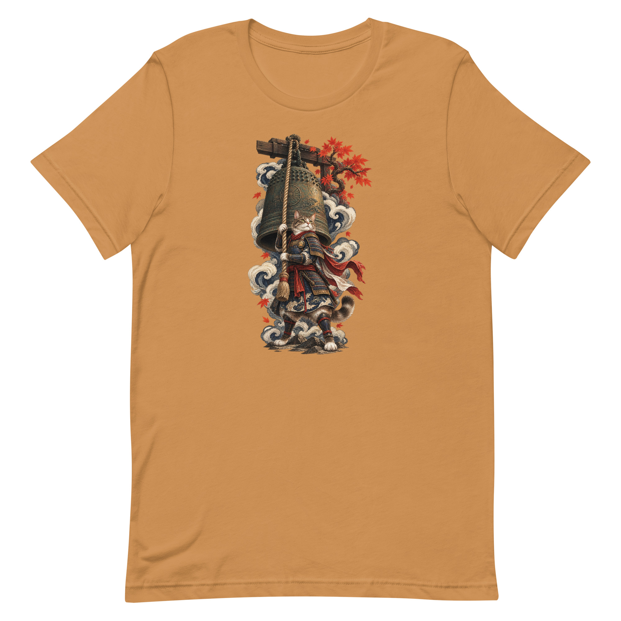 Samurai Cat Temple Bell Guardian Japanese Art, Japanese Art Tee, Mythology Gift - Image 66