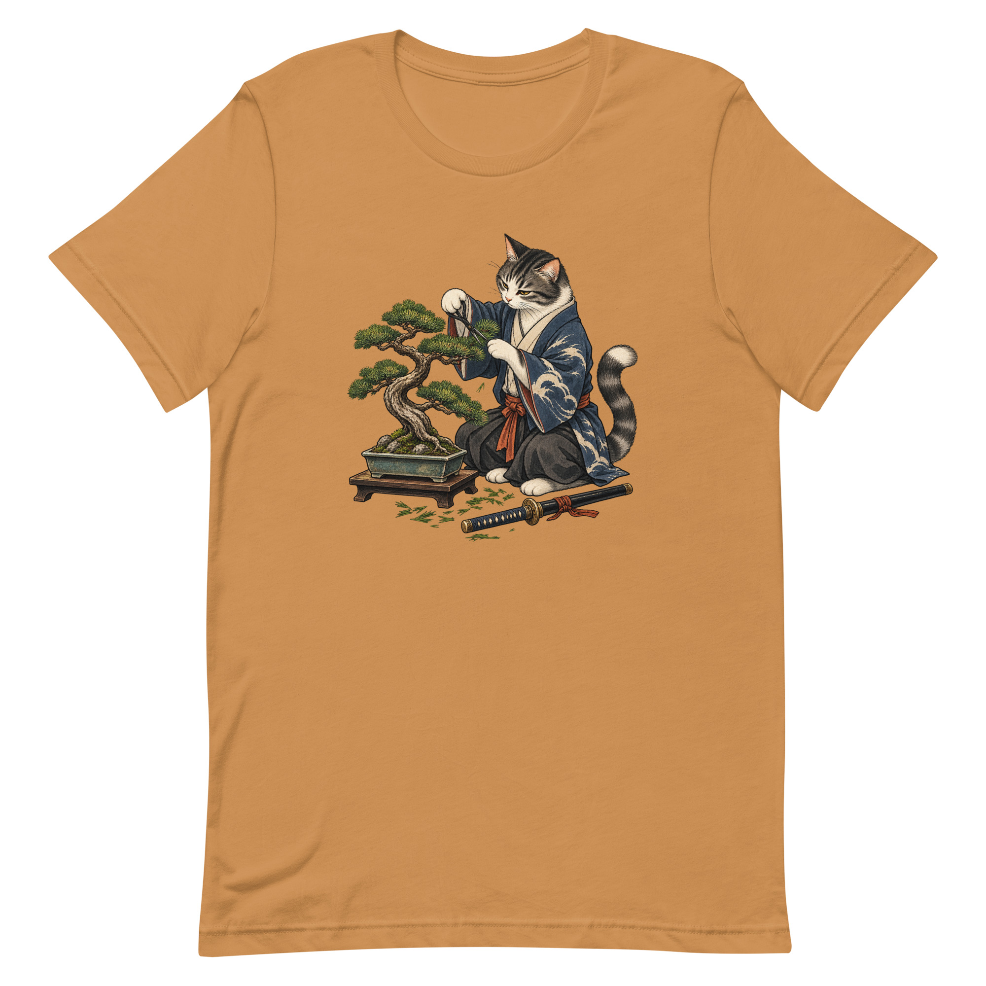 Samurai Cat Bonsai Dojo Japanese Art, Japanese Art Tee, Mythology Gift - Image 66