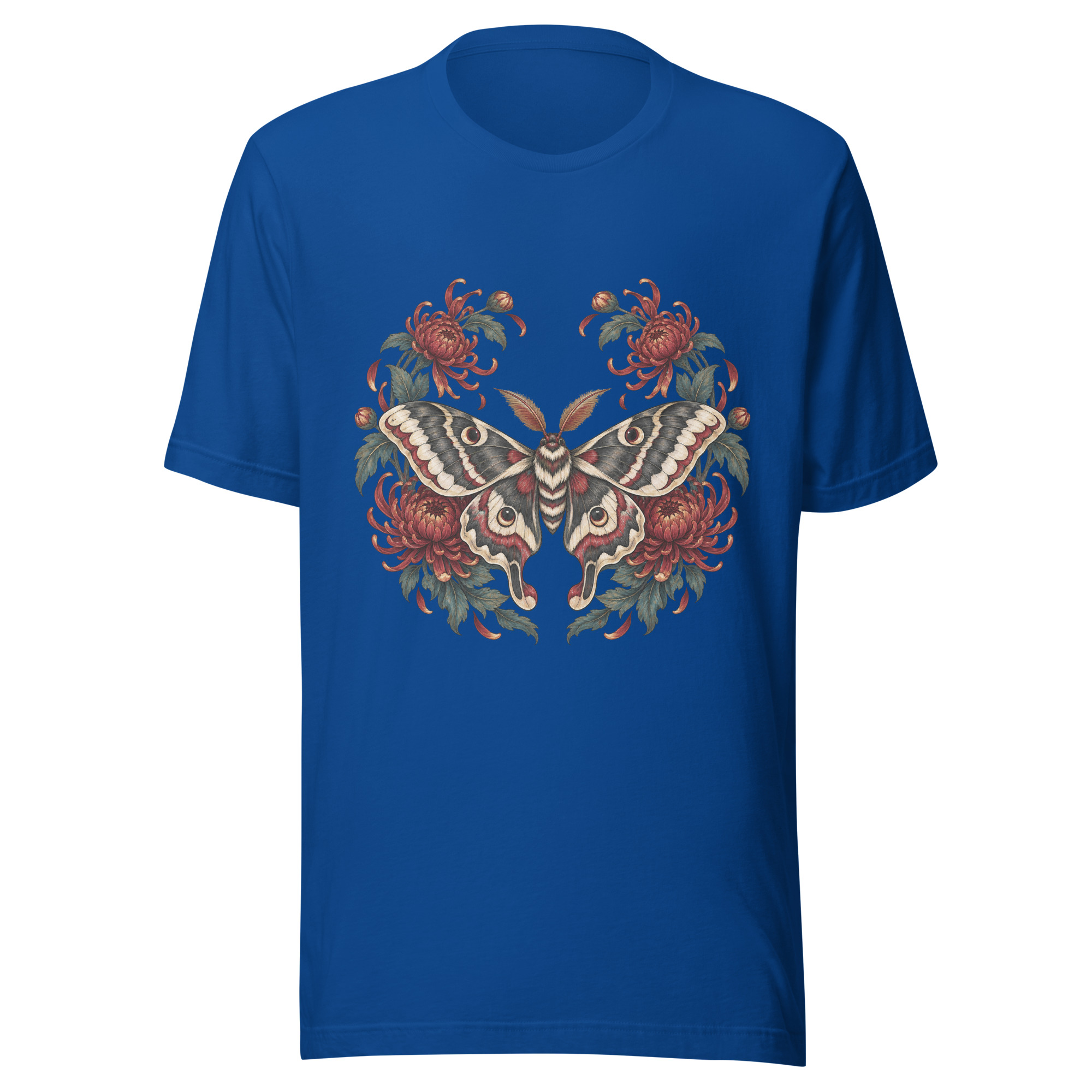 Japanese Moth Chrysanthemum Enso Ink Art, Japanese Art Tee, Mythology Gift - Image 107