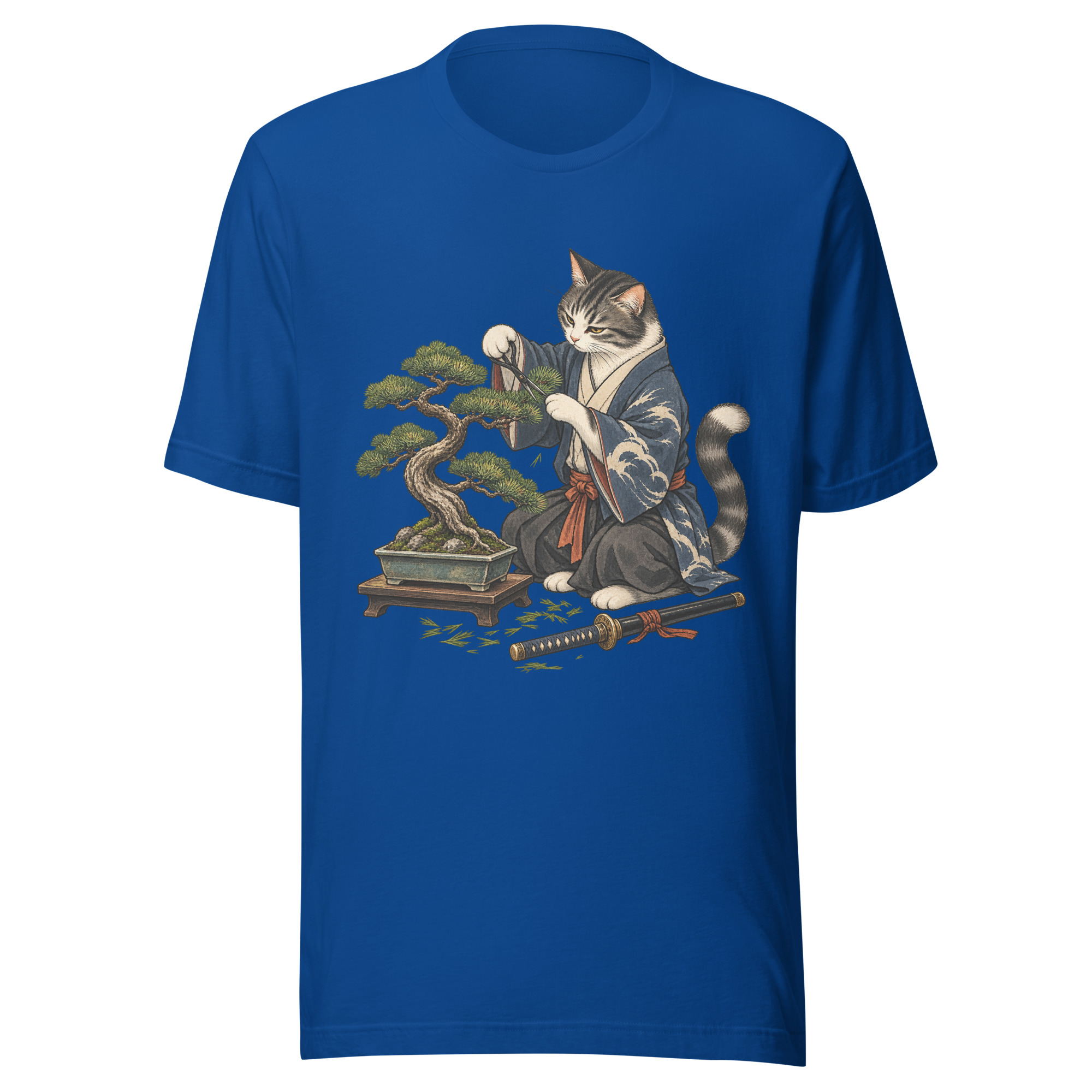 Samurai Cat Bonsai Dojo Japanese Art, Japanese Art Tee, Mythology Gift - Image 107