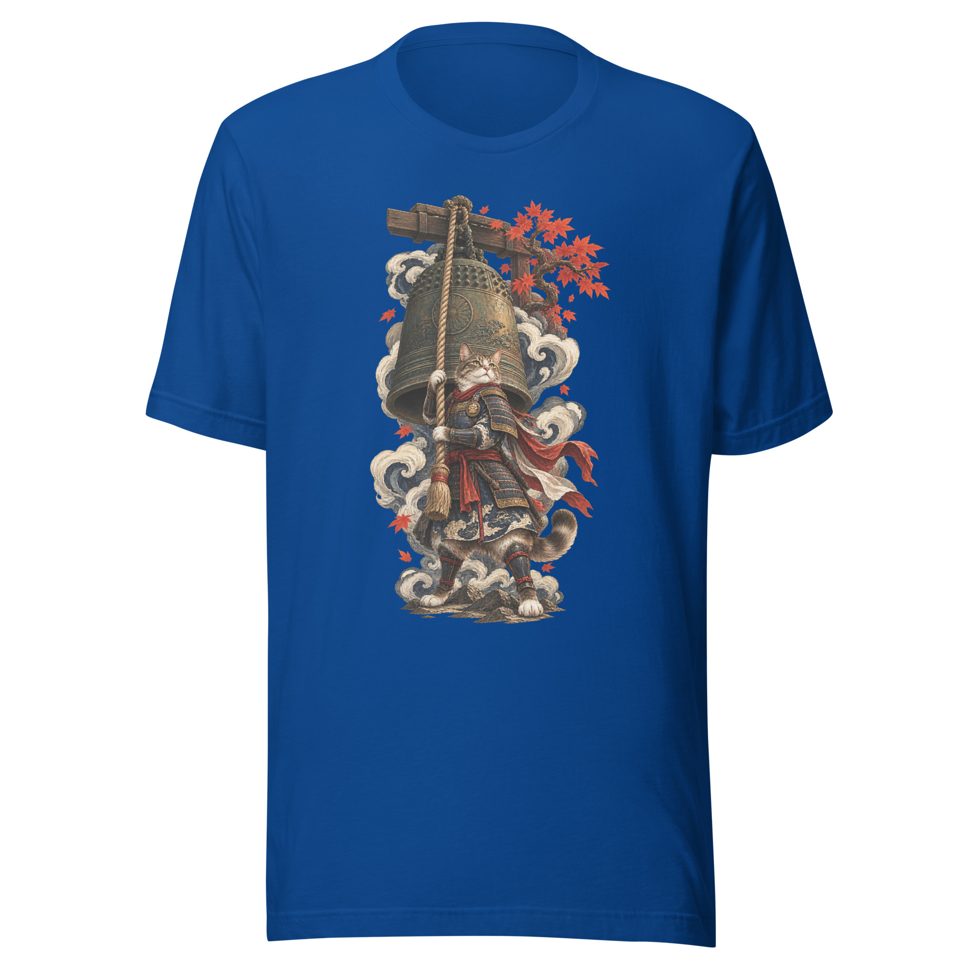 Samurai Cat Temple Bell Guardian Japanese Art, Japanese Art Tee, Mythology Gift - Image 107