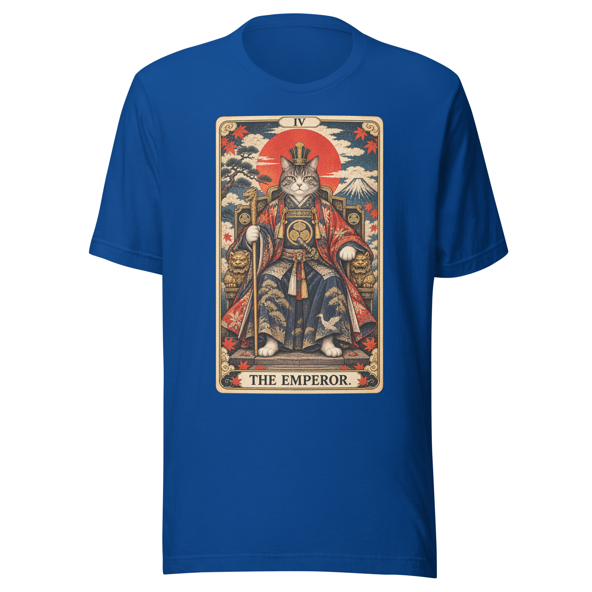 The Emperor Samurai Cat Tarot Card Japanese Art, Japanese Art Tee, Mythology Gift - Image 21