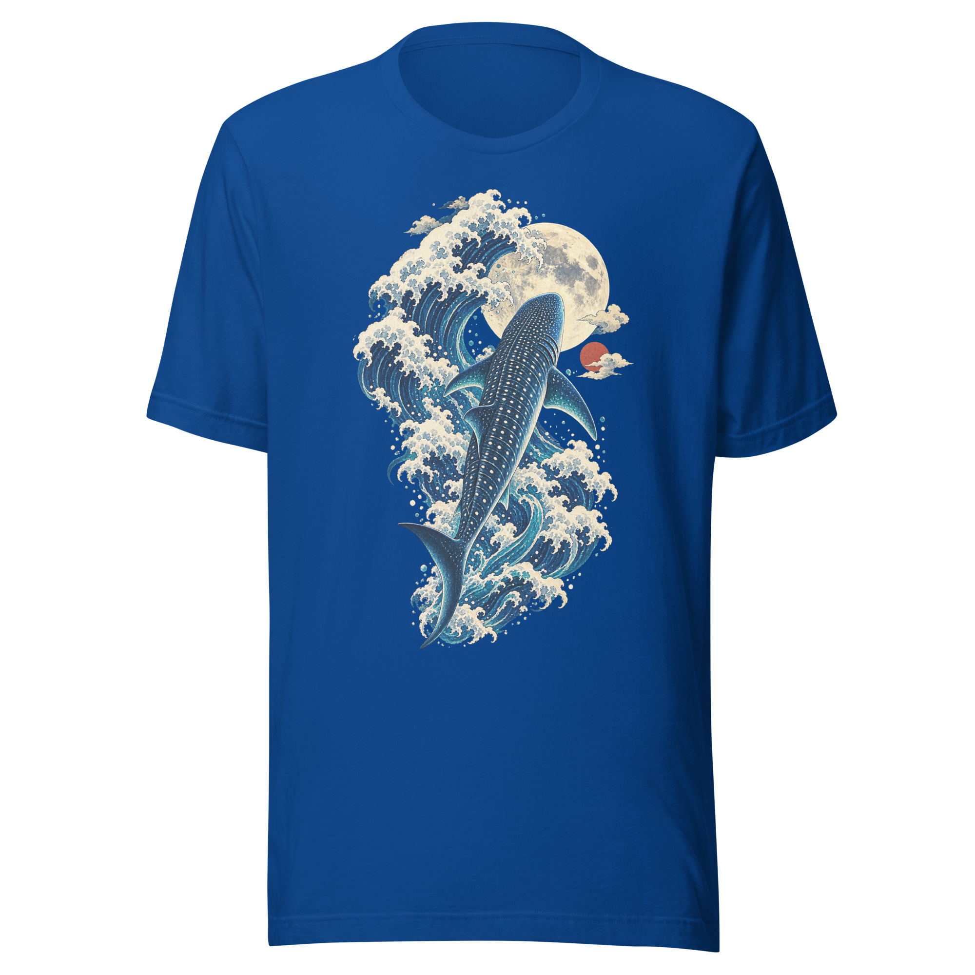 Whale Shark Great Wave Moon Japanese Art, Japanese Art Tee, Mythology Gift - Image 140