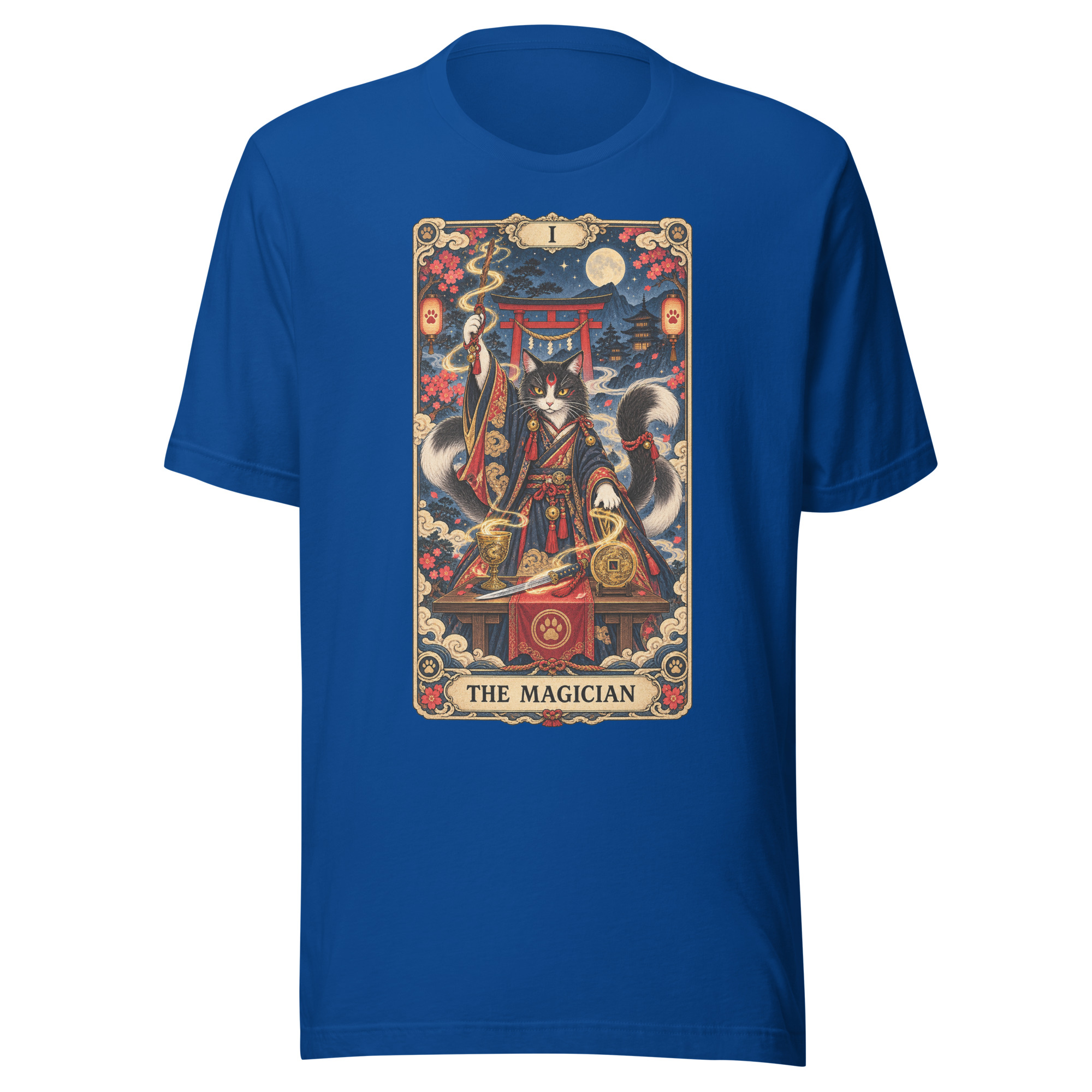 The Magician Bakeneko Cat Tarot Japanese Yokai Art, Japanese Art Tee, Mythology Gift - Image 140