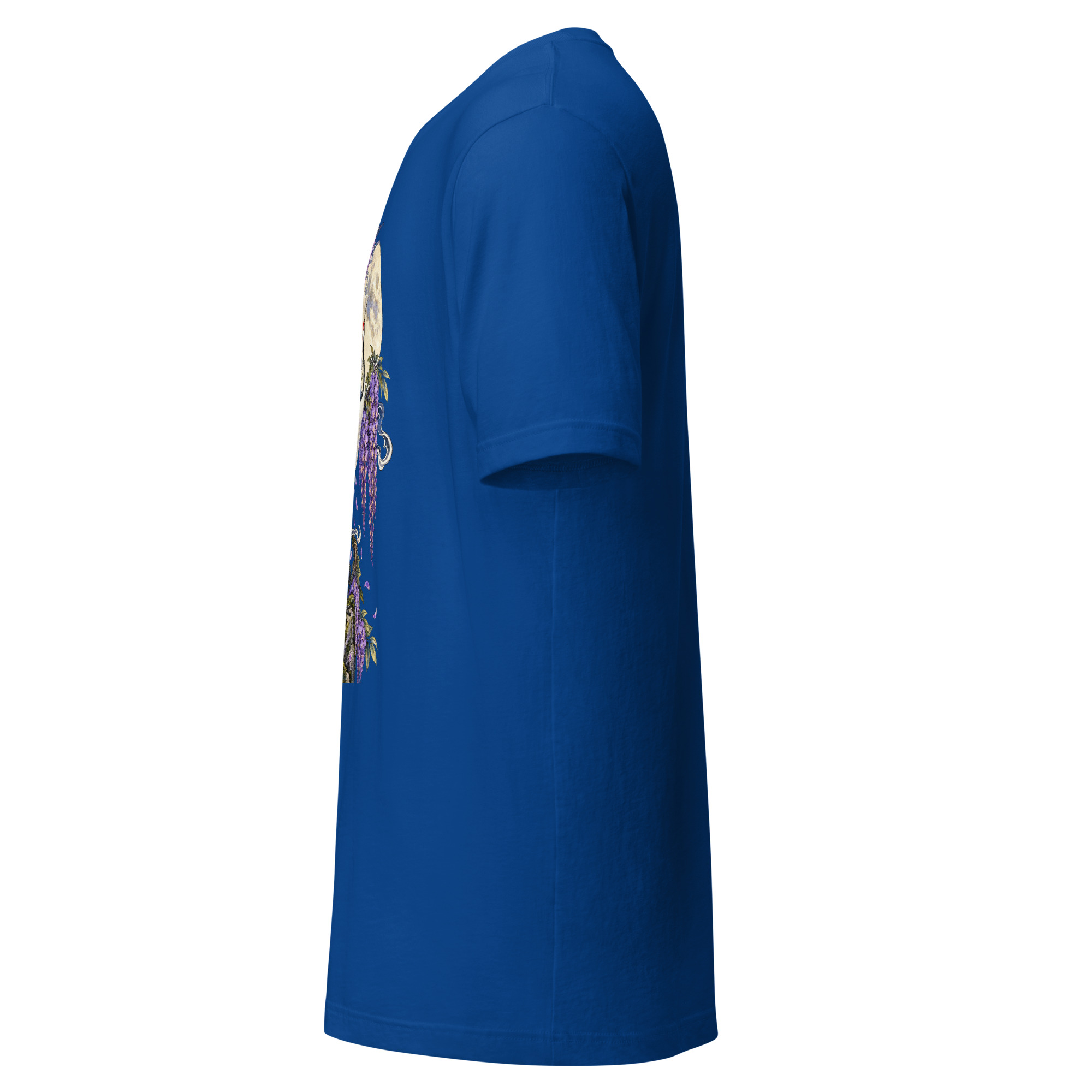 Crane Wisteria Full Moon Japanese Art T-Shirt - Image 14