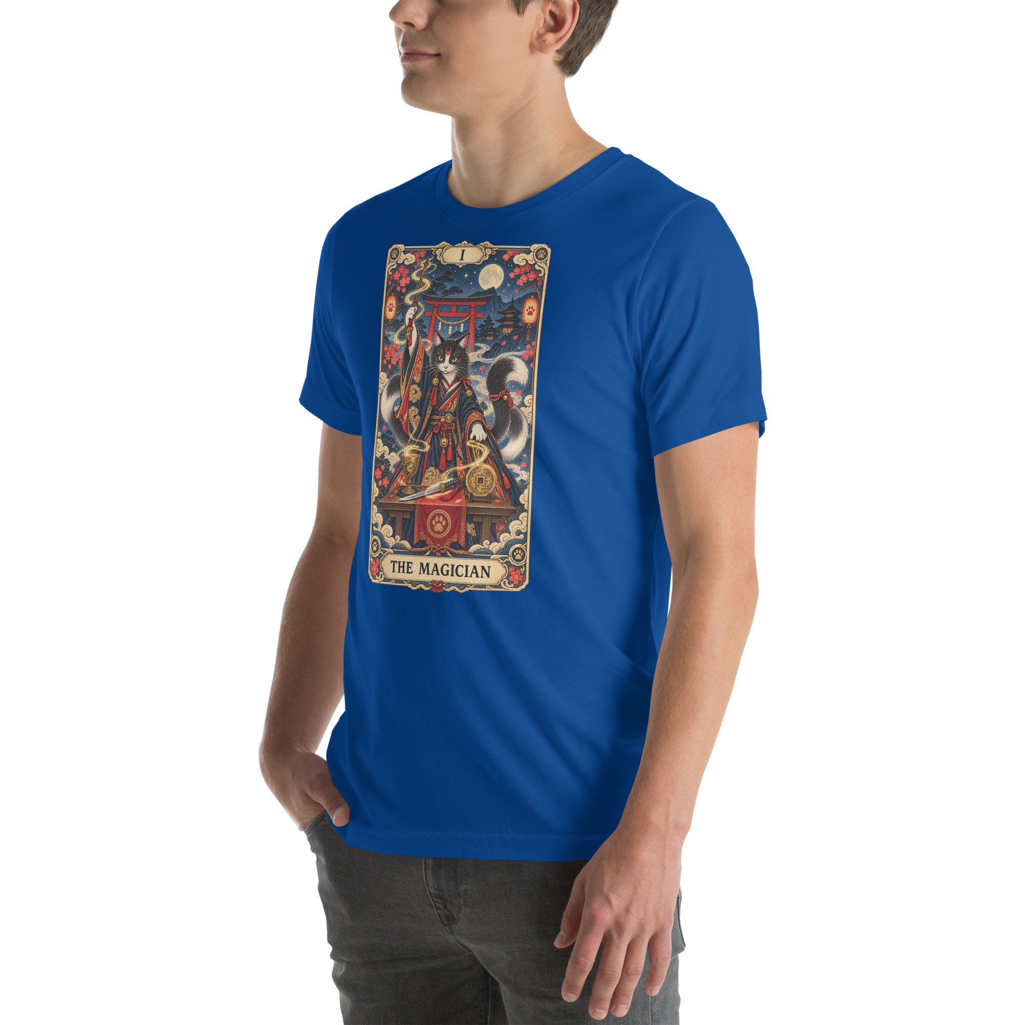 The Magician Bakeneko Cat Tarot Japanese Yokai Art, Japanese Art Tee, Mythology Gift - Image 110