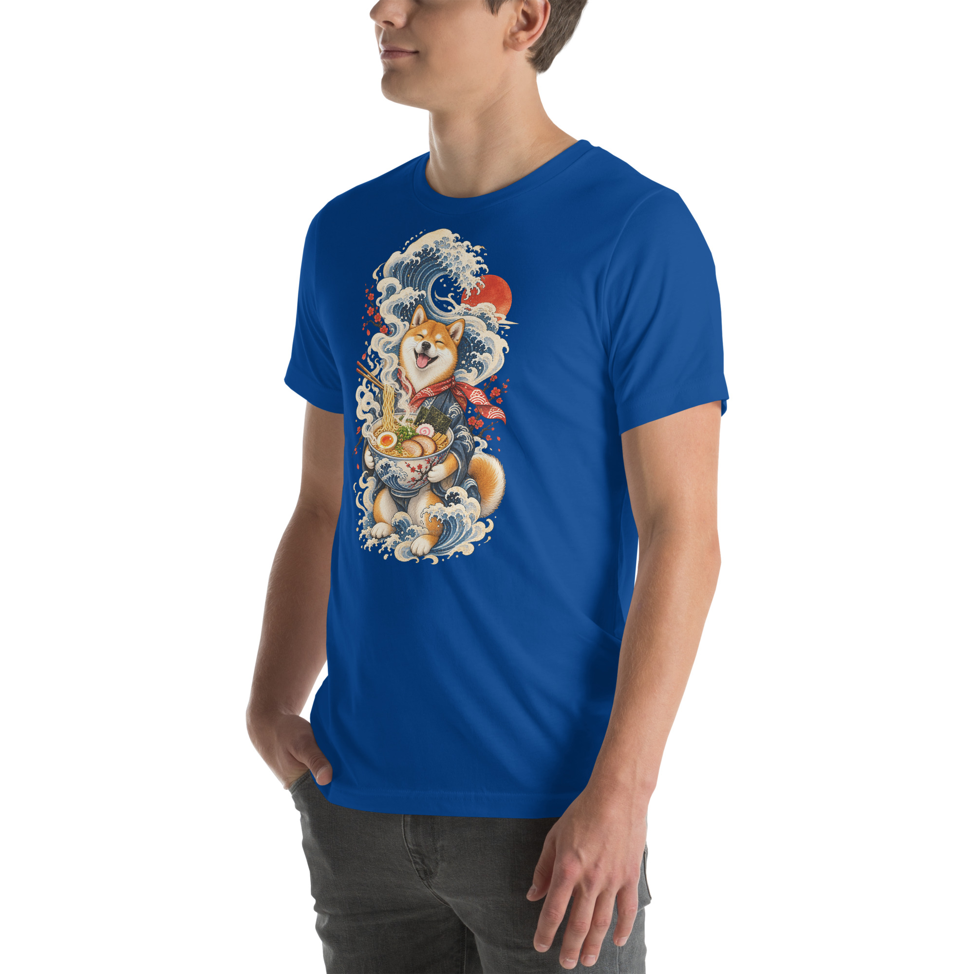 Shiba Inu Ramen Great Wave Japanese Food Art, Japanese Art Tee, Mythology Gift - Image 110