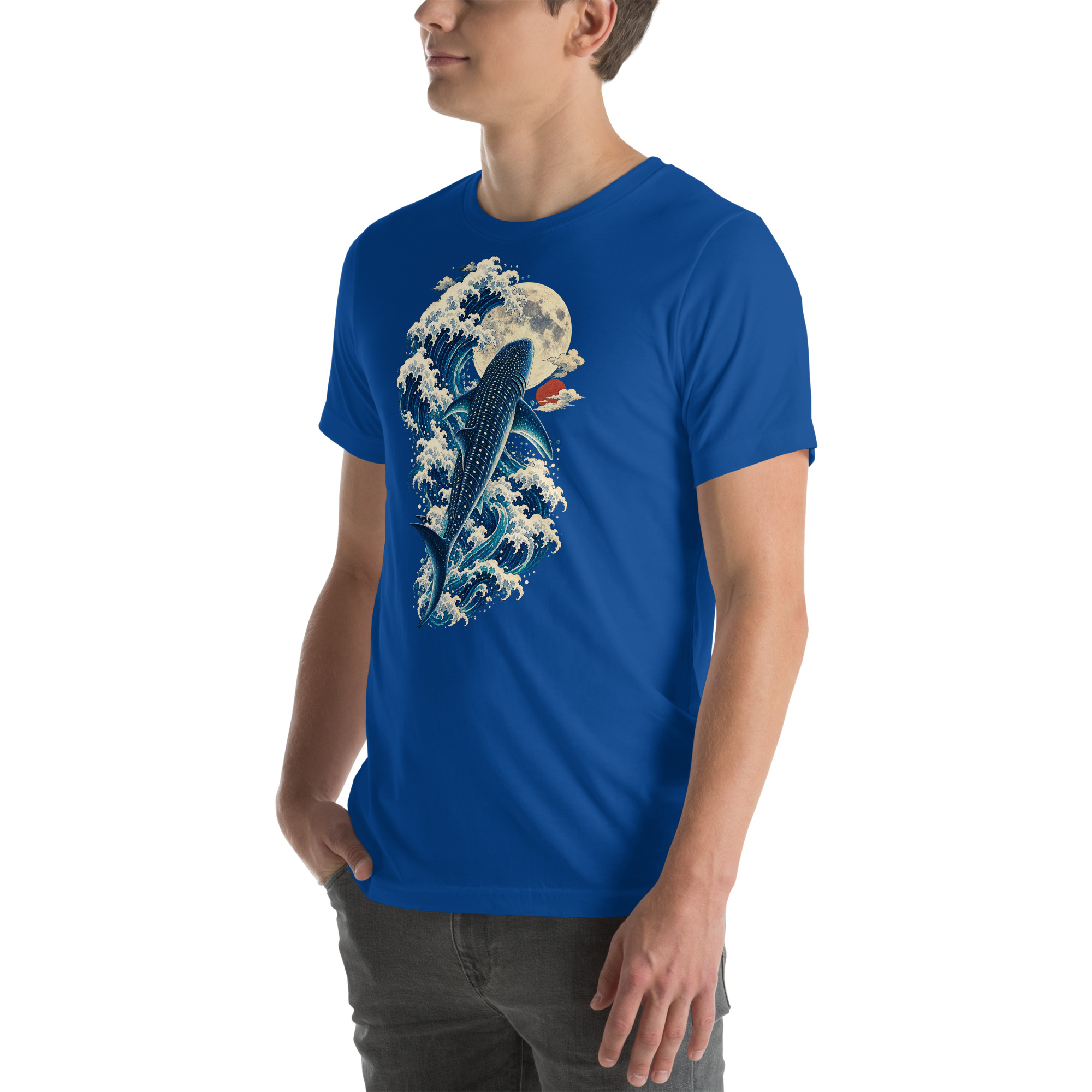 Whale Shark Great Wave Moon Japanese Art, Japanese Art Tee, Mythology Gift - Image 110