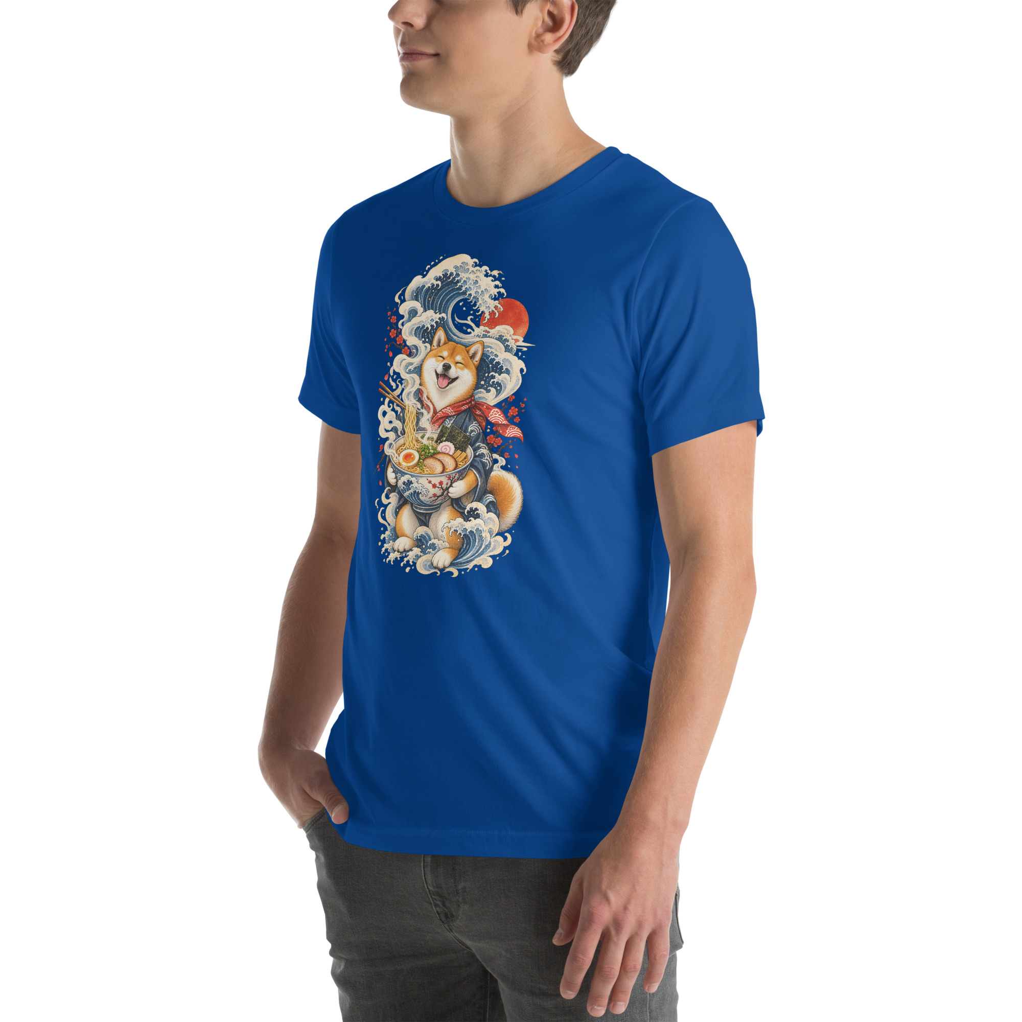 Shiba Inu Ramen Great Wave Japanese Food Art, Japanese Art Tee, Mythology Gift - Image 135