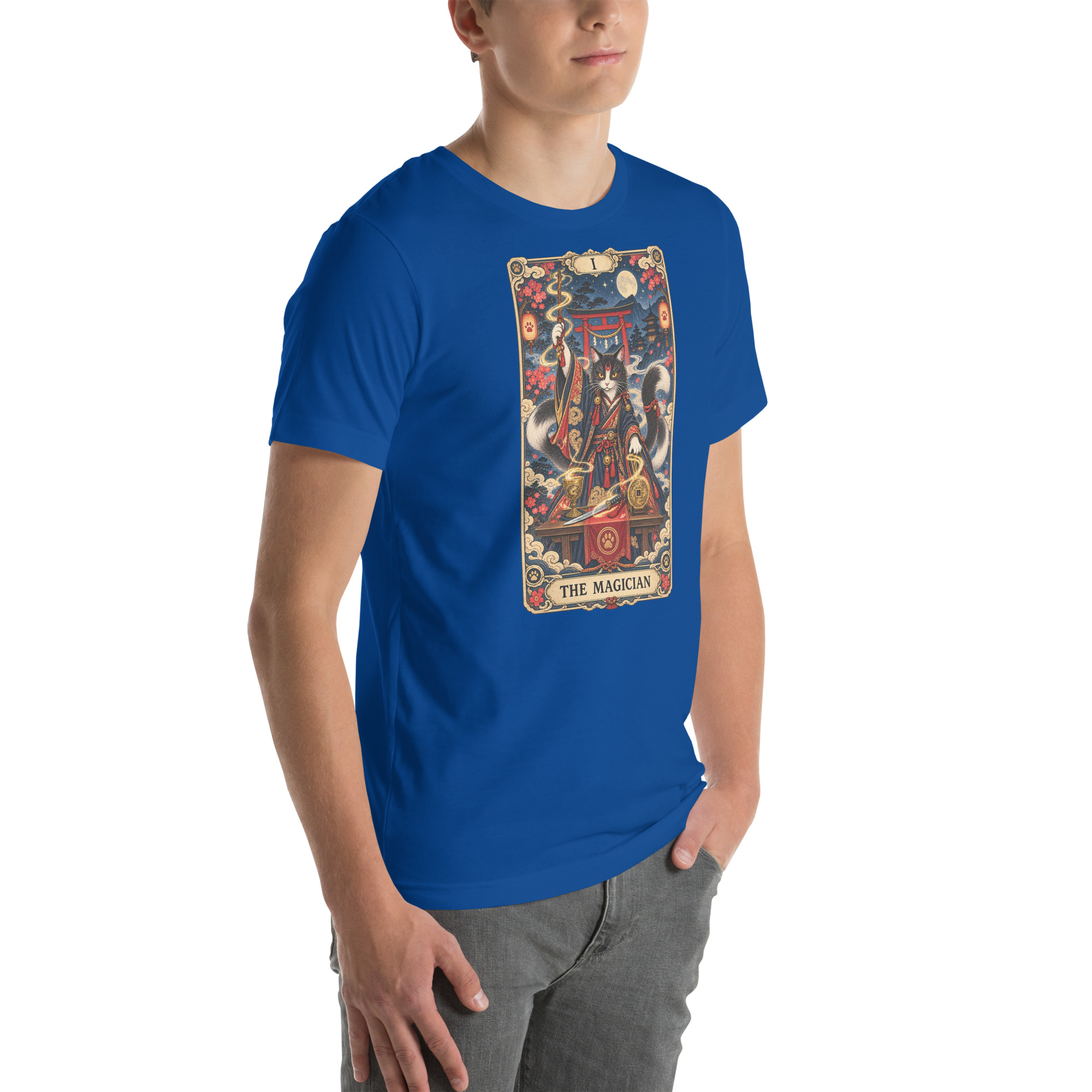 The Magician Bakeneko Cat Tarot Japanese Yokai Art, Japanese Art Tee, Mythology Gift - Image 112