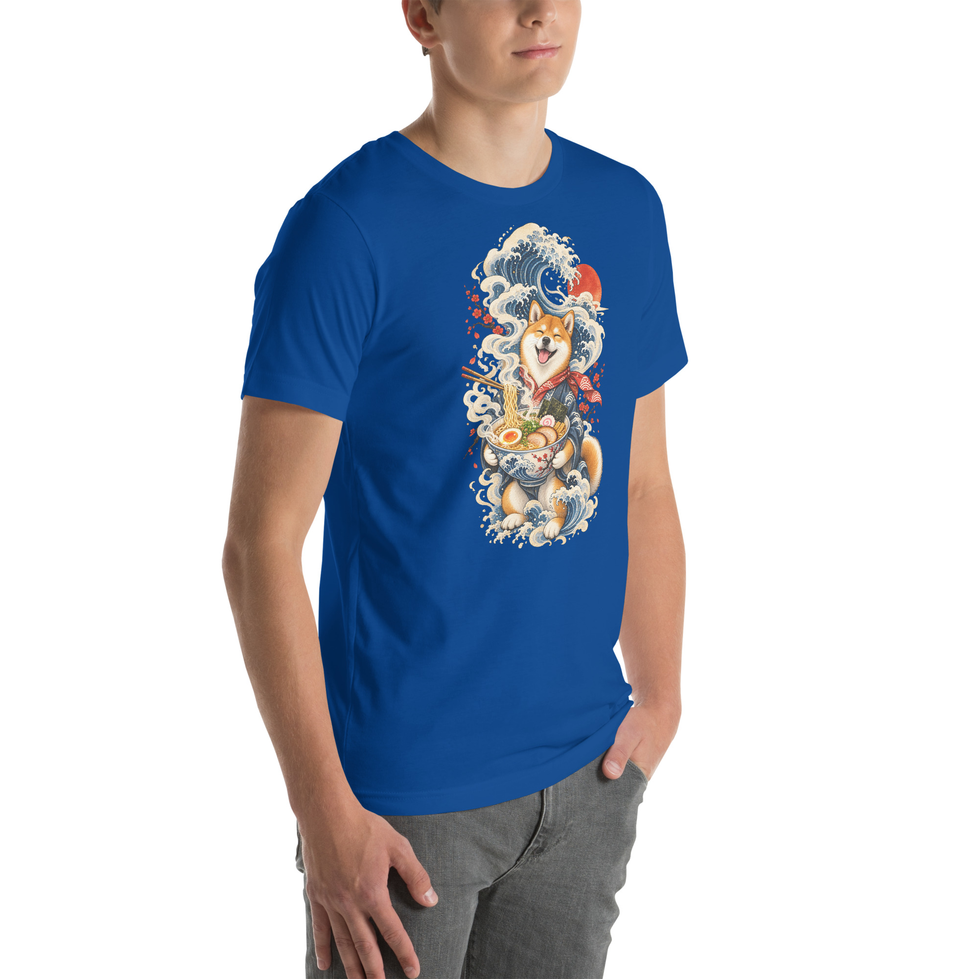 Shiba Inu Ramen Great Wave Japanese Food Art, Japanese Art Tee, Mythology Gift - Image 112