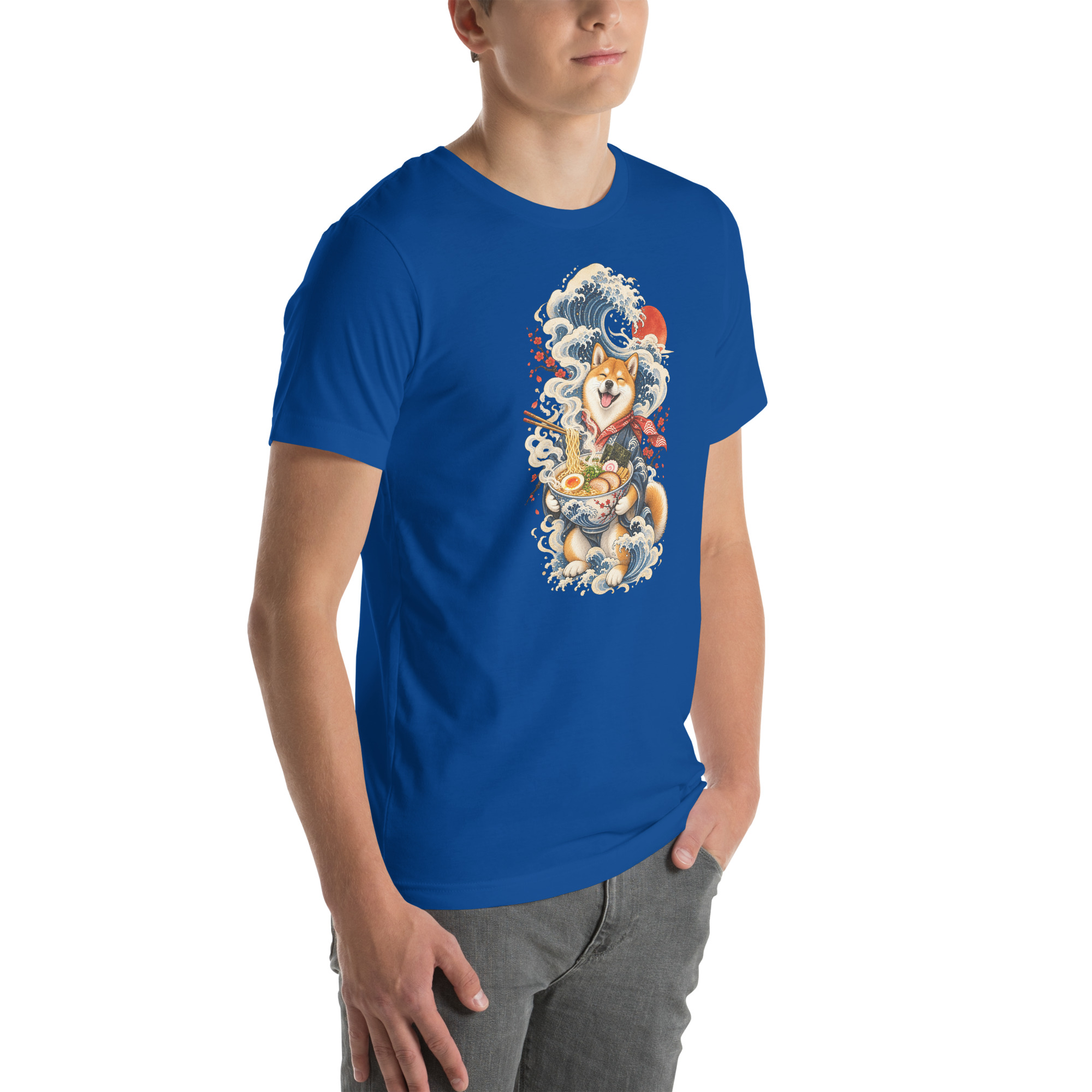 Shiba Inu Ramen Great Wave Japanese Food Art, Japanese Art Tee, Mythology Gift - Image 137