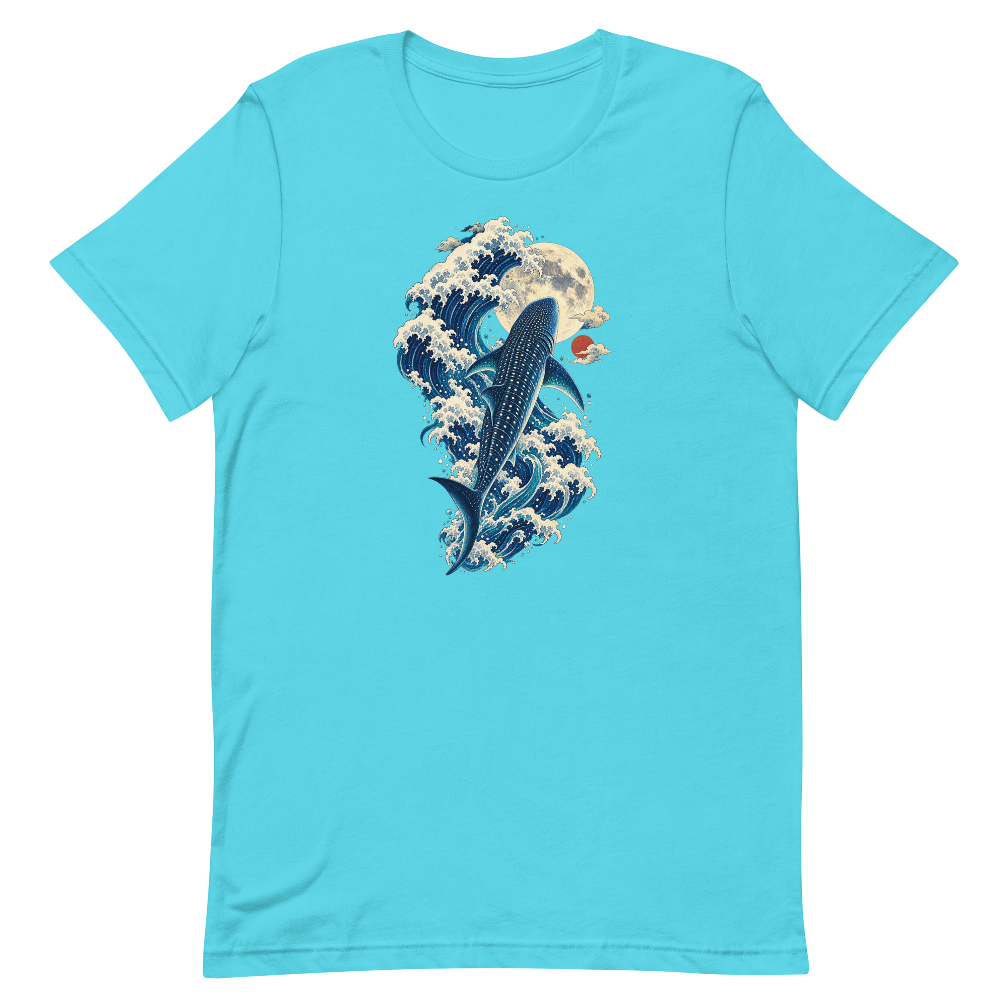 Whale Shark Great Wave Moon Japanese Art, Japanese Art Tee, Mythology Gift - Image 77