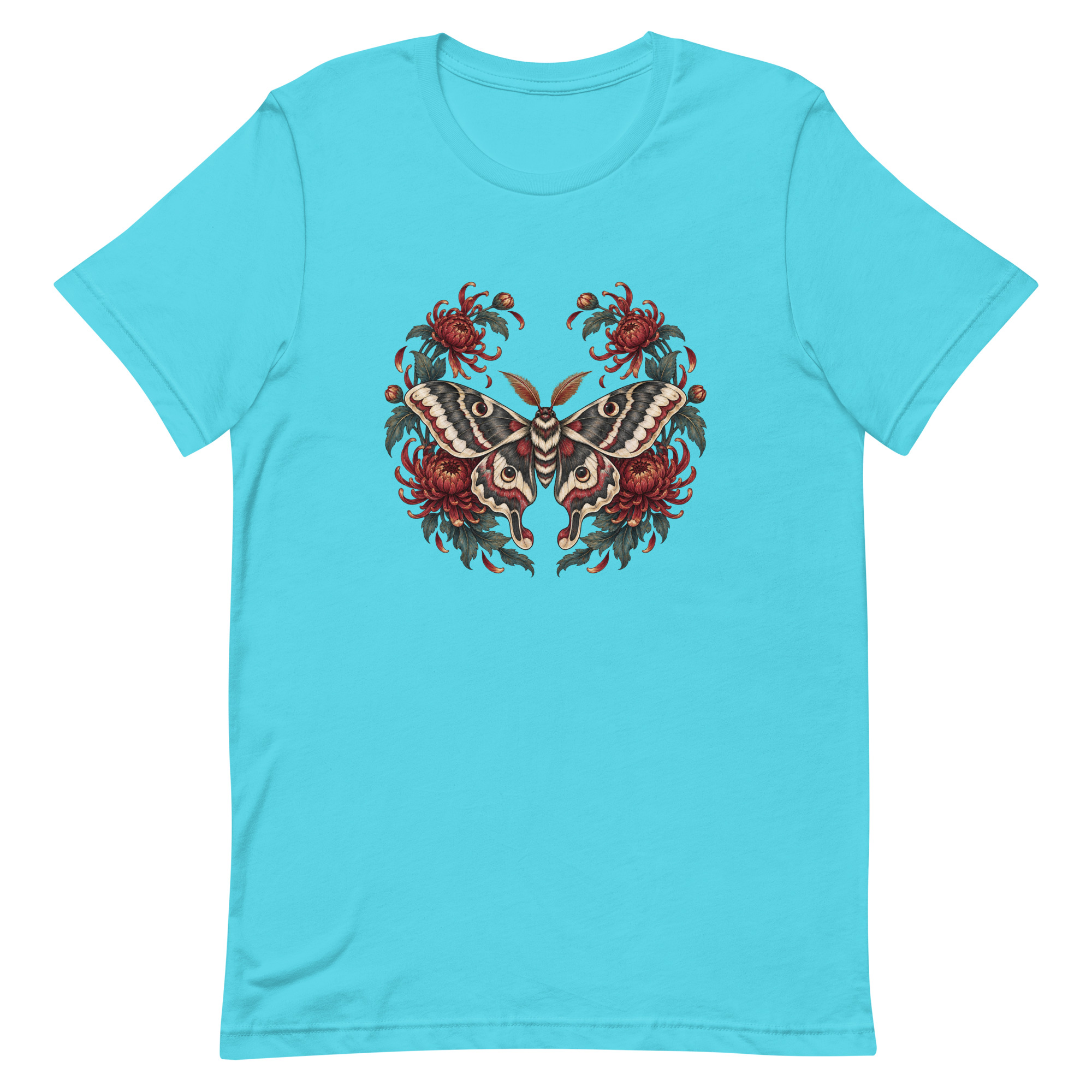Japanese Moth Chrysanthemum Enso Ink Art, Japanese Art Tee, Mythology Gift - Image 79
