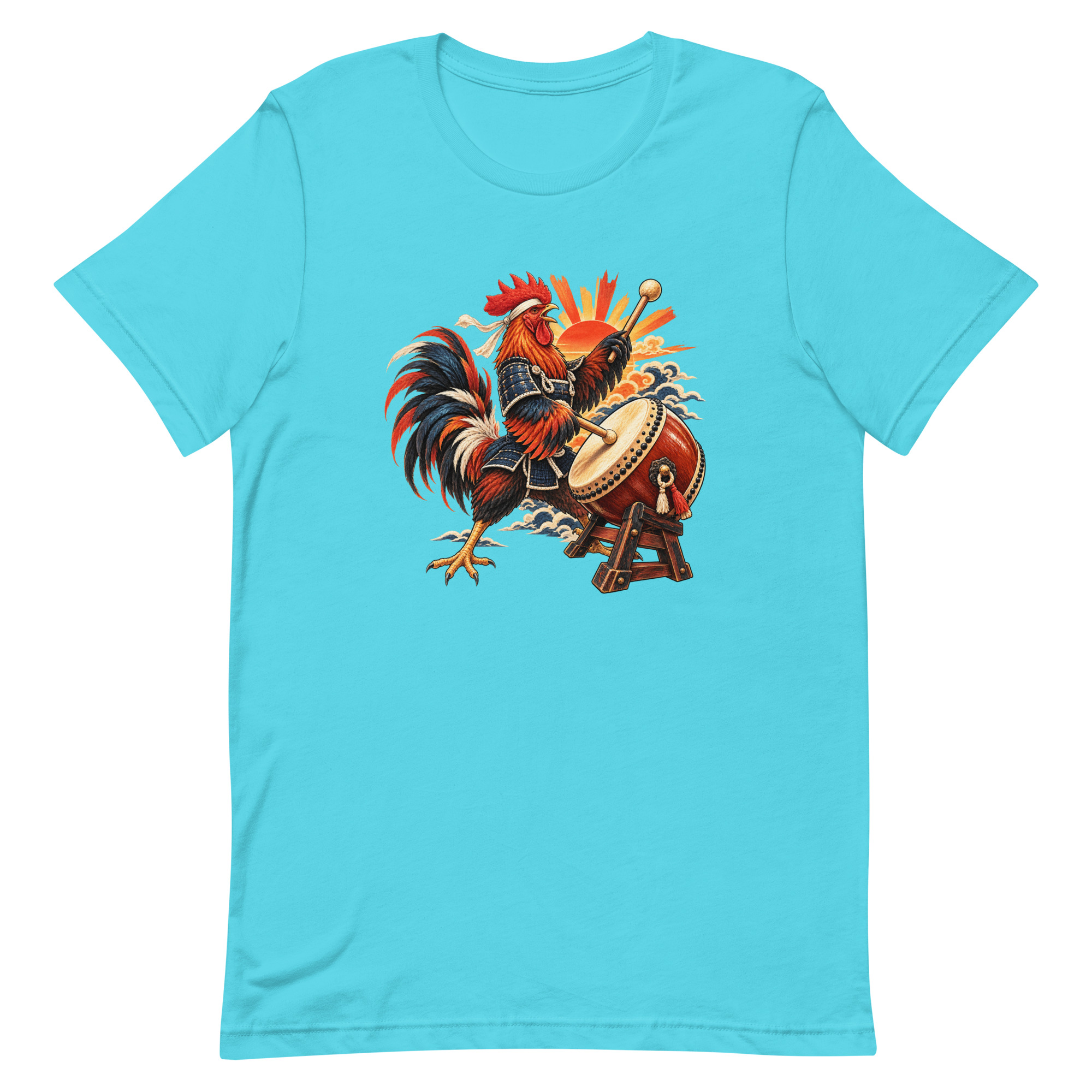 Rooster Samurai Taiko Drum Japanese Art, Japanese Art Tee, Mythology Gift - Image 79