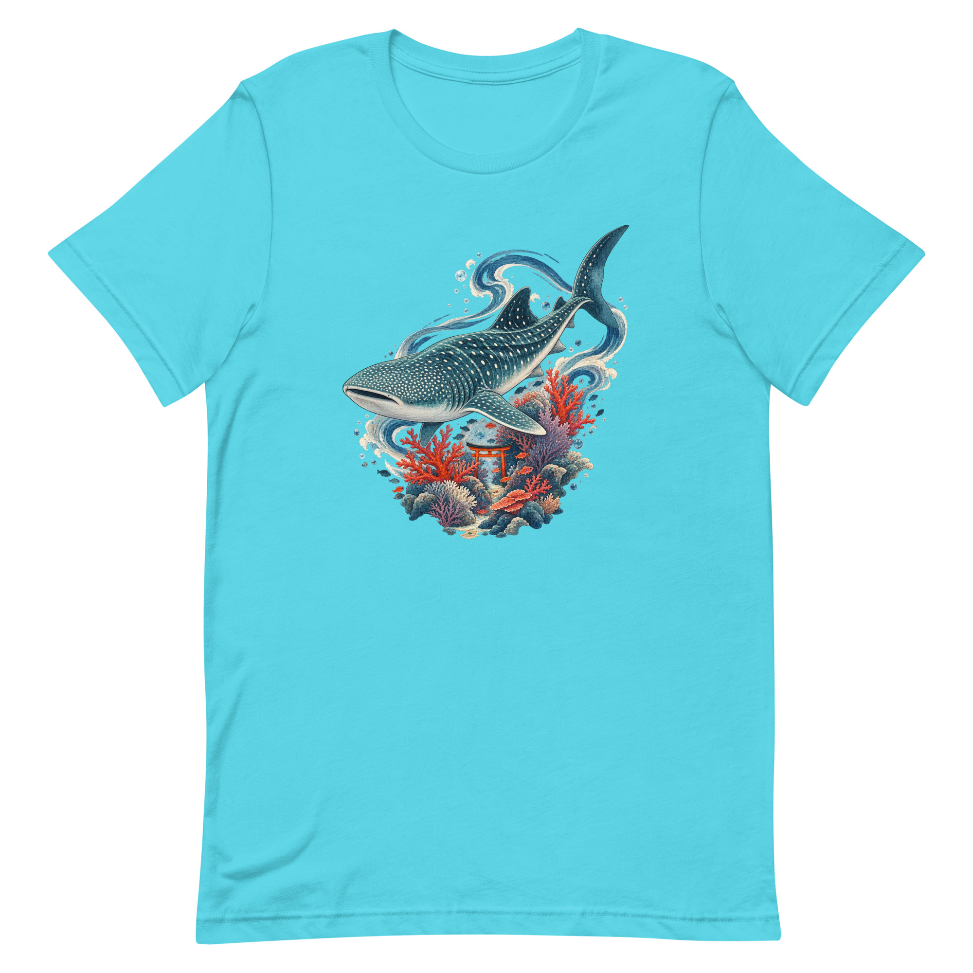Whale Shark Torii Coral Garden Japanese Art, Japanese Art Tee, Mythology Gift - Image 79