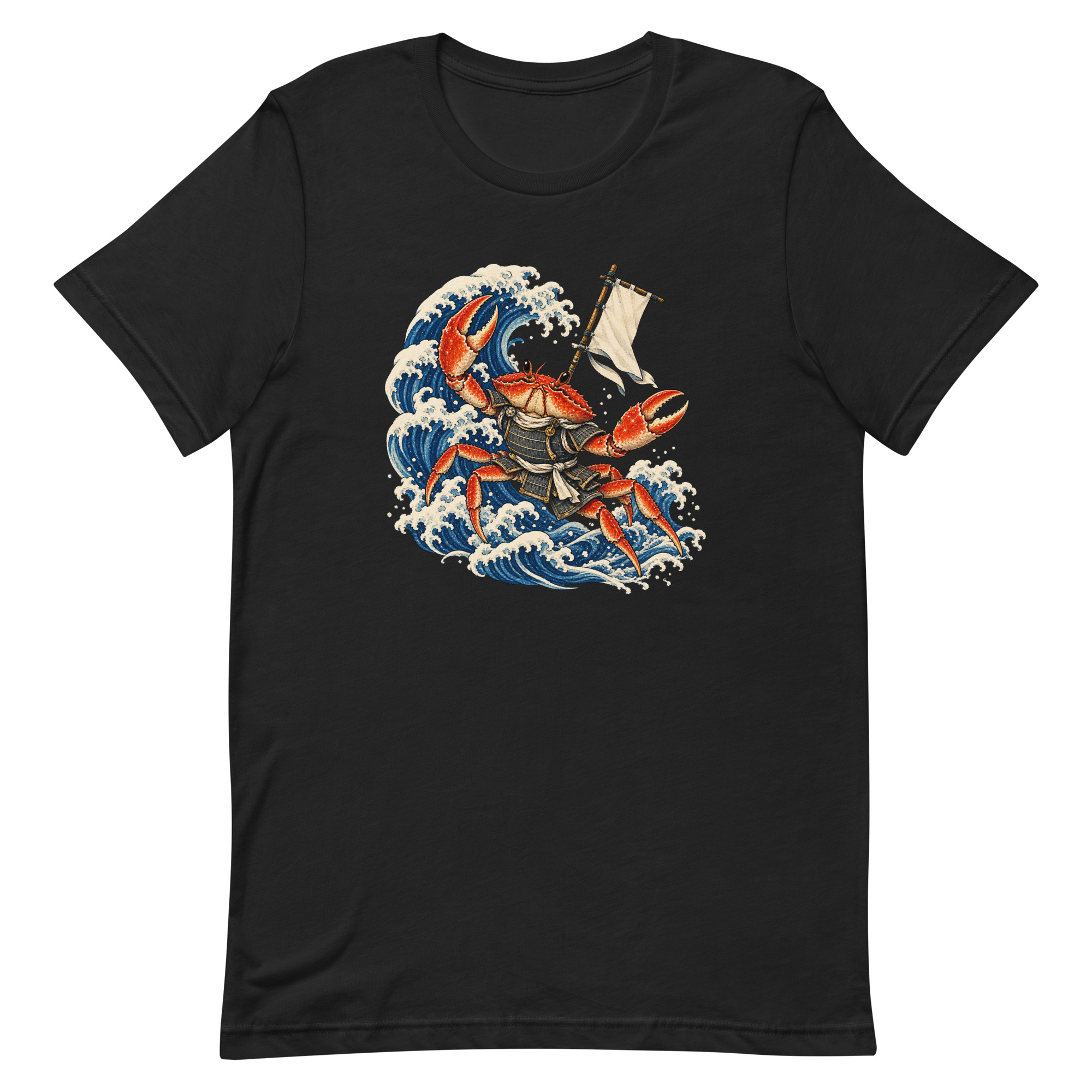 Samurai Crab Great Wave Japanese Warrior Art, Japanese Art Tee, Mythology Gift - Image 77