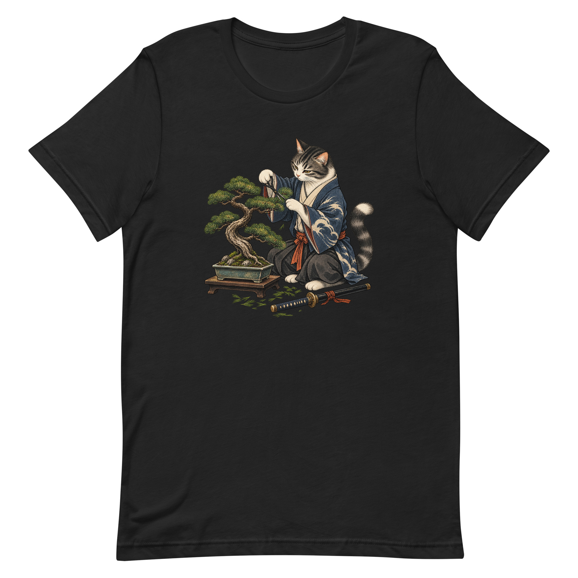 Samurai Cat Bonsai Dojo Japanese Art, Japanese Art Tee, Mythology Gift - Image 77