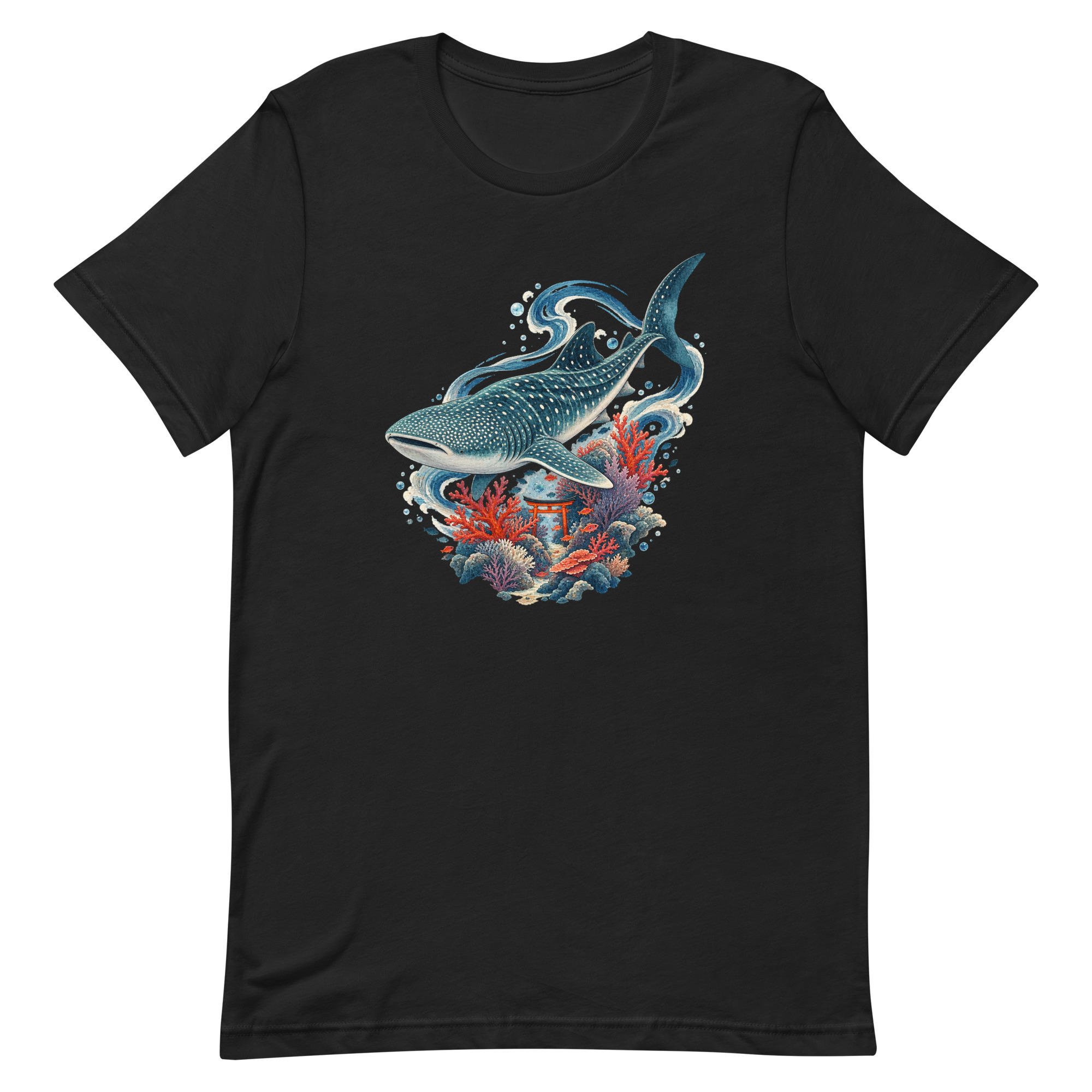 Whale Shark Torii Coral Garden Japanese Art, Japanese Art Tee, Mythology Gift - Image 77