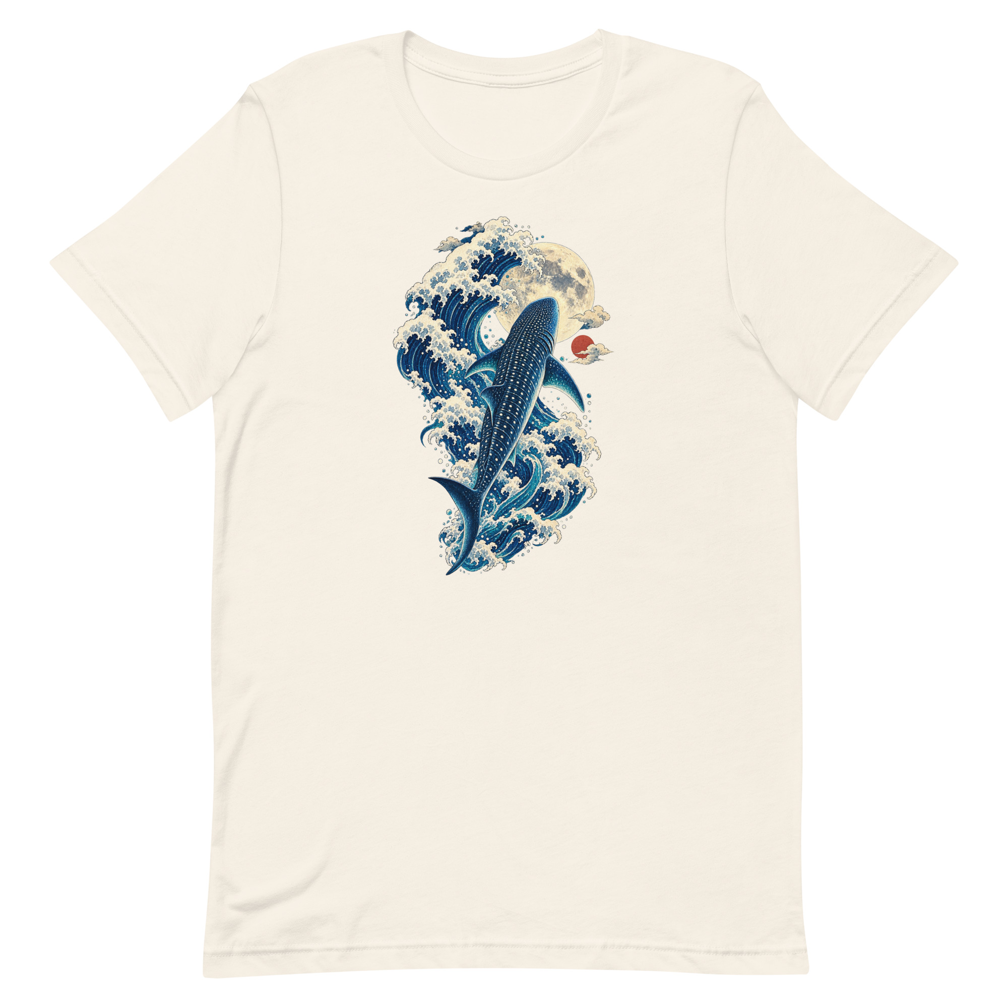 Whale Shark Great Wave Moon Japanese Art, Japanese Art Tee, Mythology Gift - Image 65