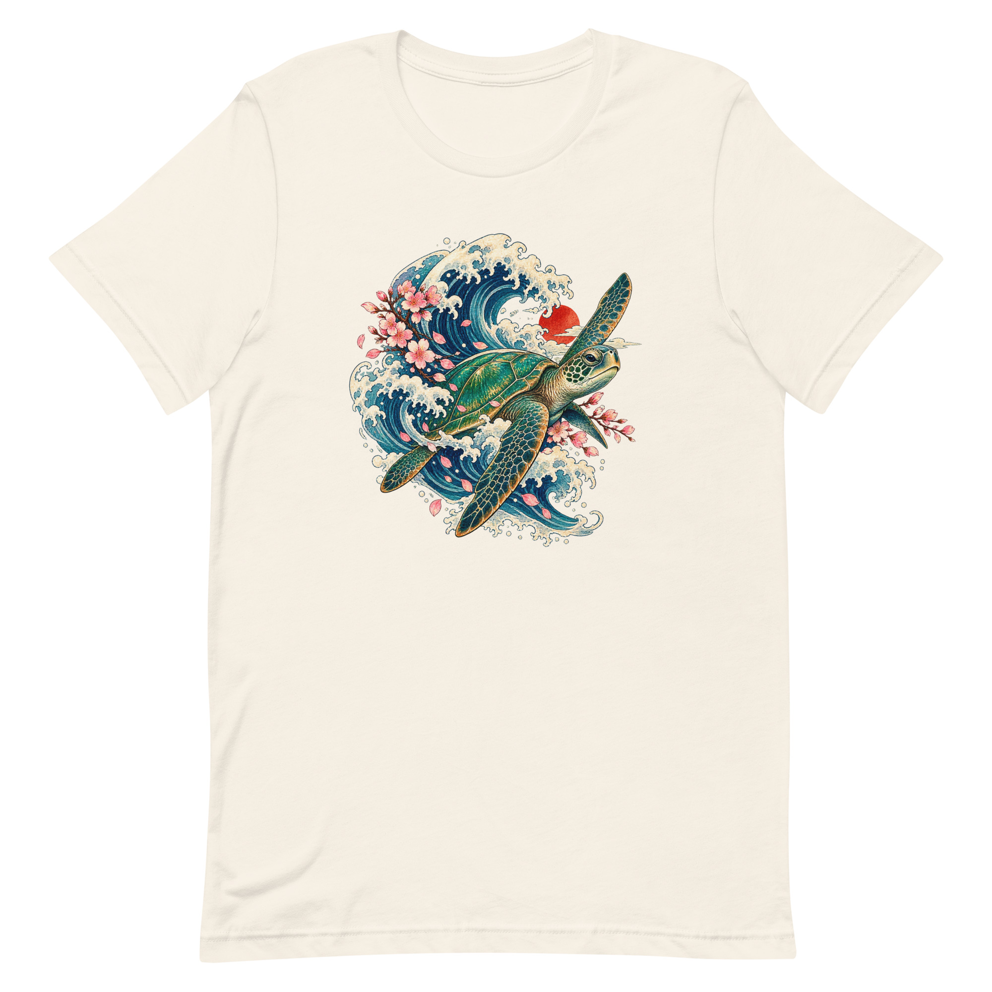 Sea Turtle Great Wave Sakura Japanese Art, Japanese Art Tee, Mythology Gift - Image 67