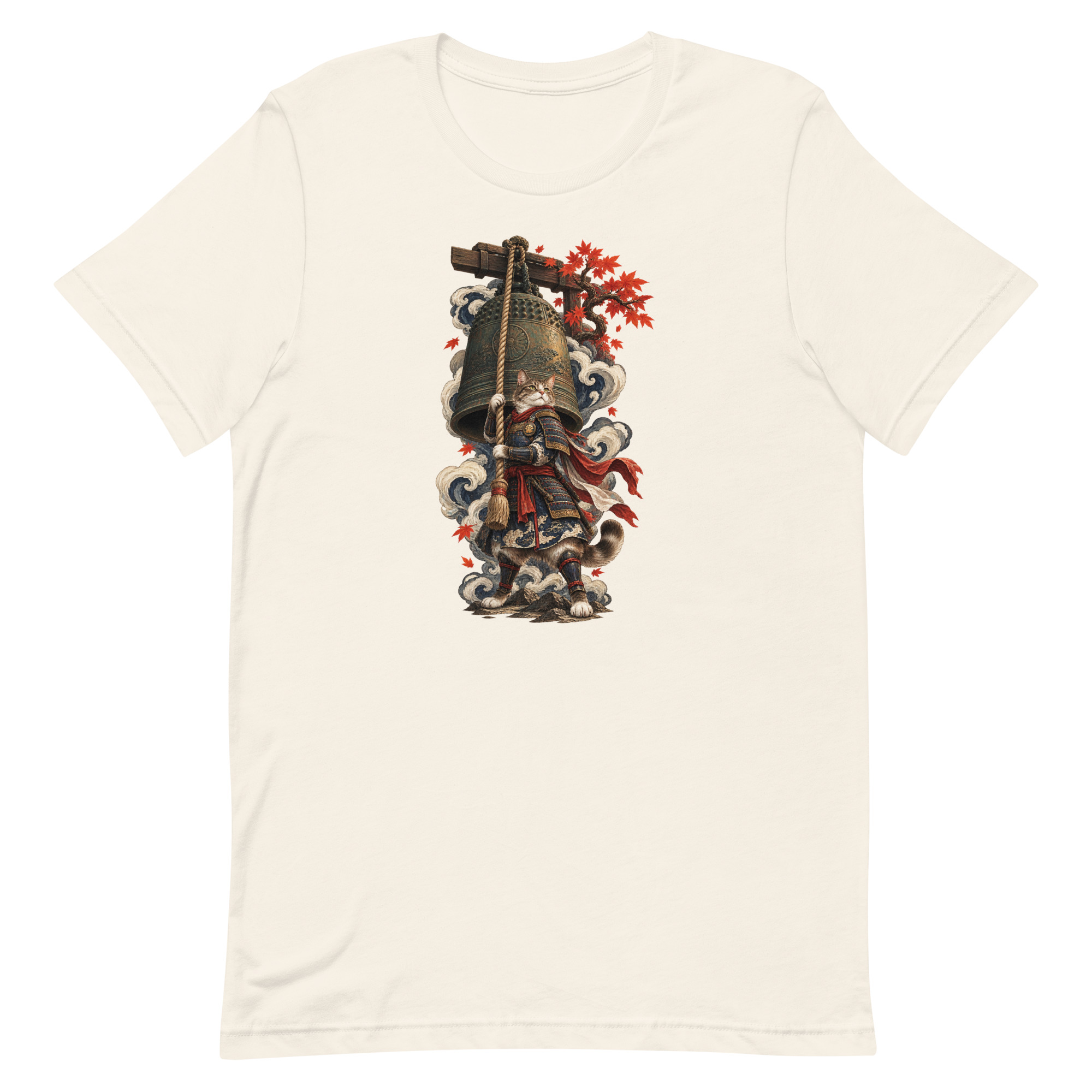 Samurai Cat Temple Bell Guardian Japanese Art, Japanese Art Tee, Mythology Gift - Image 67