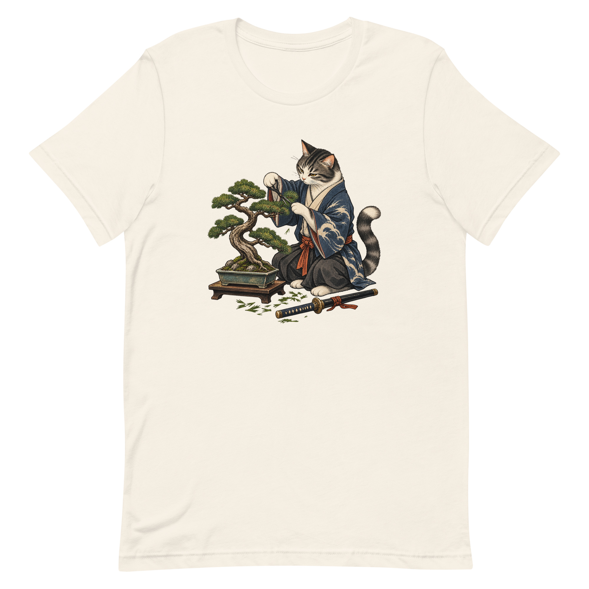 Samurai Cat Bonsai Dojo Japanese Art, Japanese Art Tee, Mythology Gift - Image 67