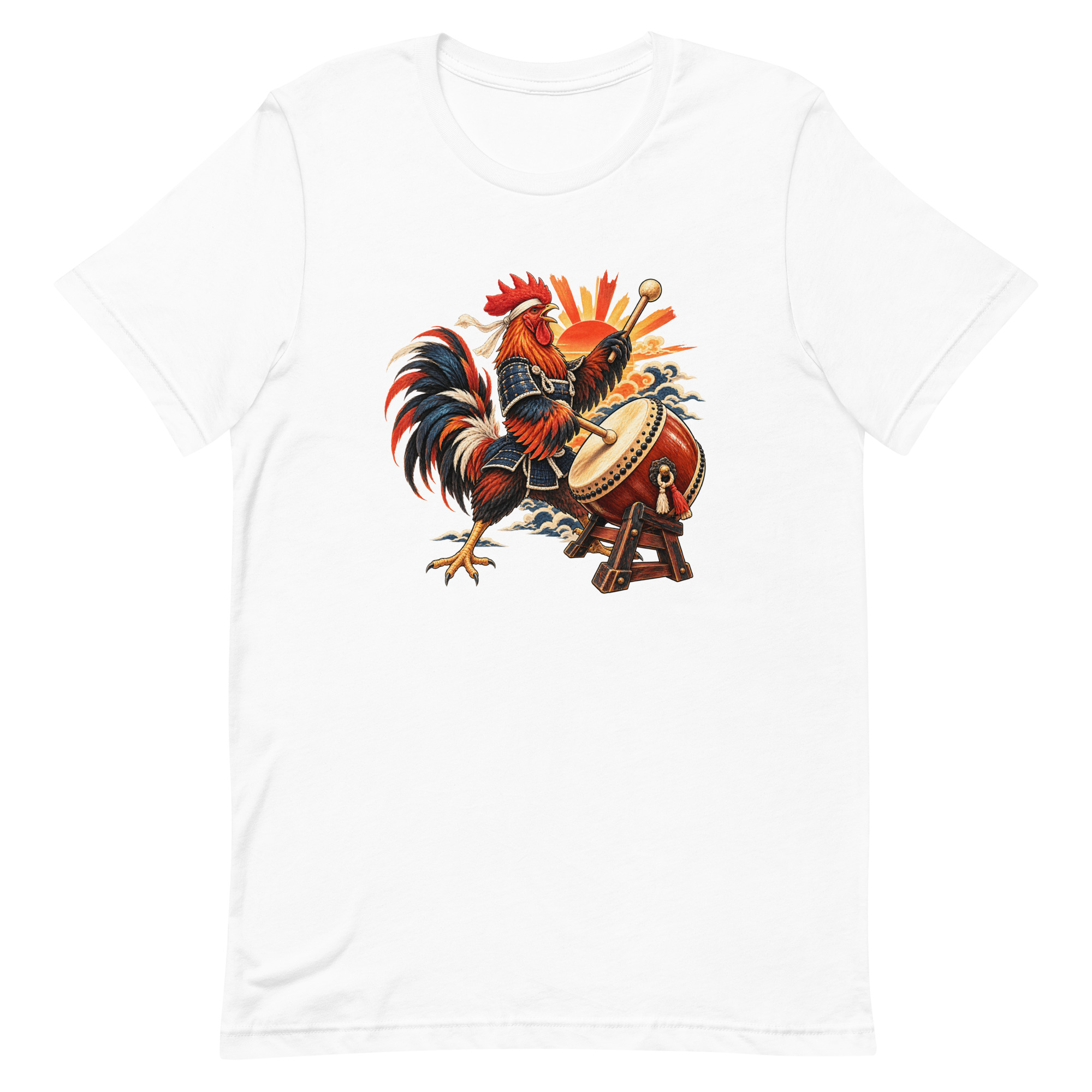 Rooster Samurai Taiko Drum Japanese Art, Japanese Art Tee, Mythology Gift - Image 68