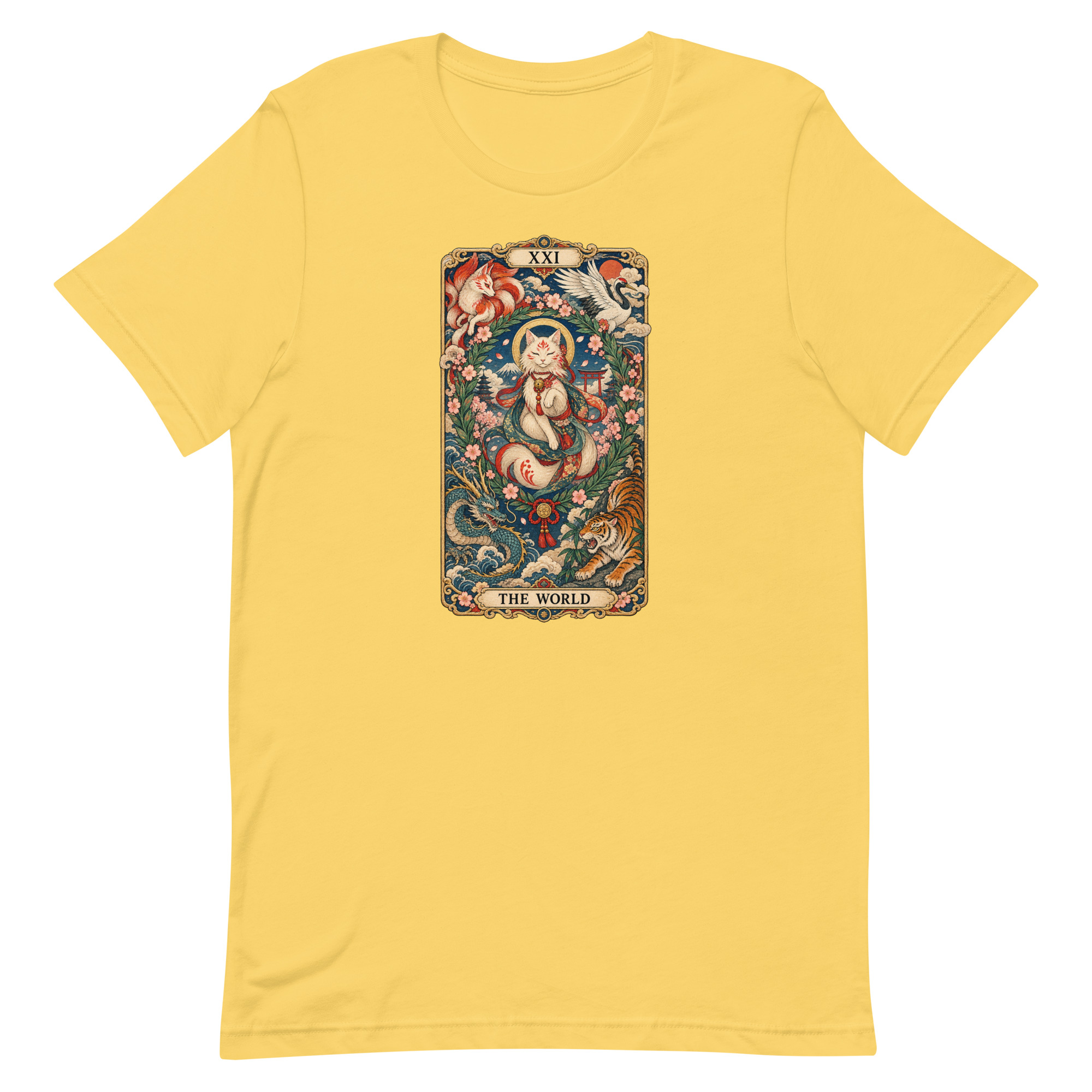 The World Shrine Cat Tarot Japanese Art T-Shirt - Image 67