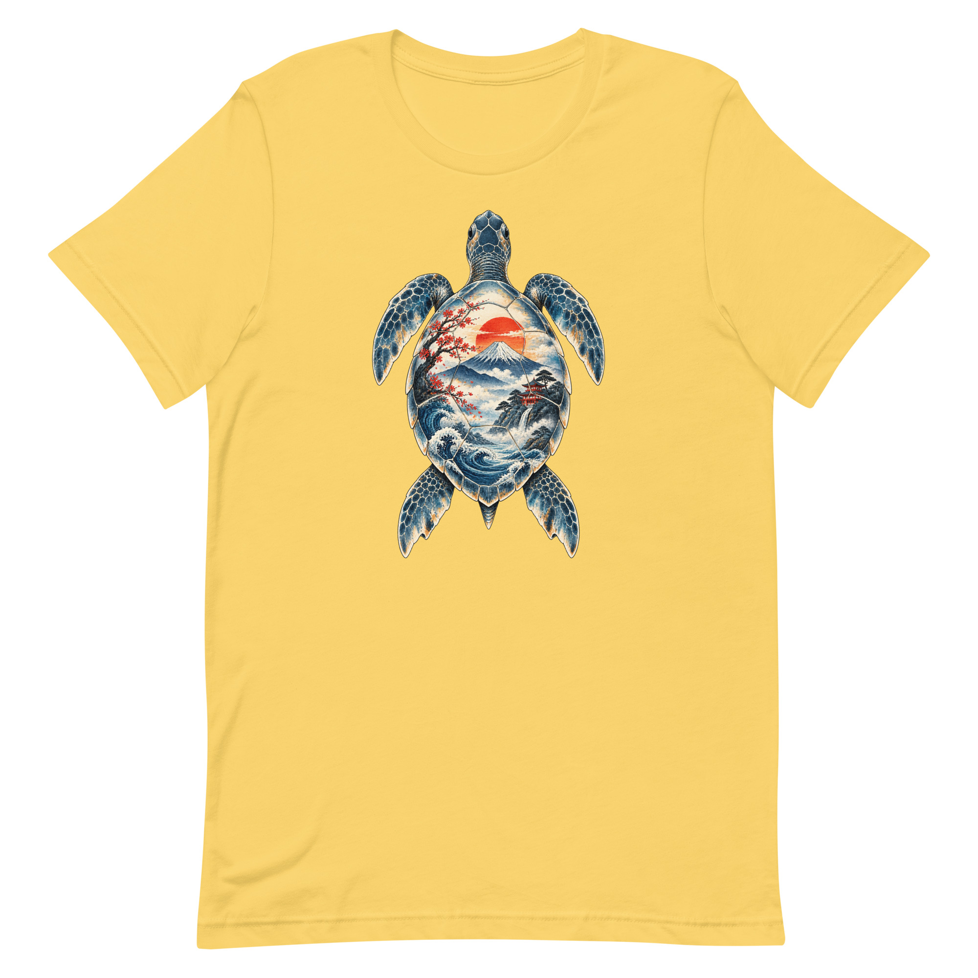 Sea Turtle Mount Fuji Sunrise Japanese Art, Japanese Art Tee, Mythology Gift - Image 69