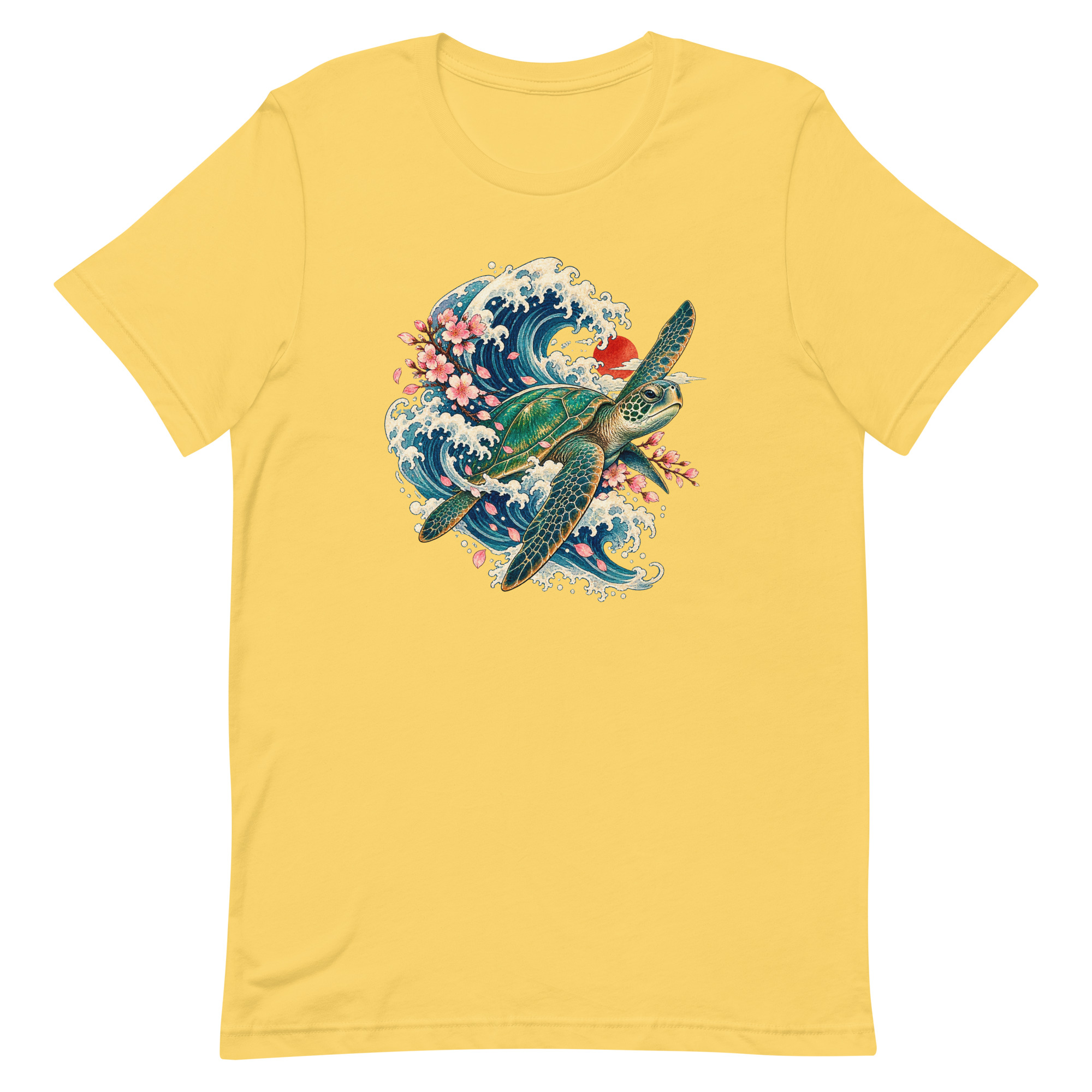 Sea Turtle Great Wave Sakura Japanese Art, Japanese Art Tee, Mythology Gift - Image 69