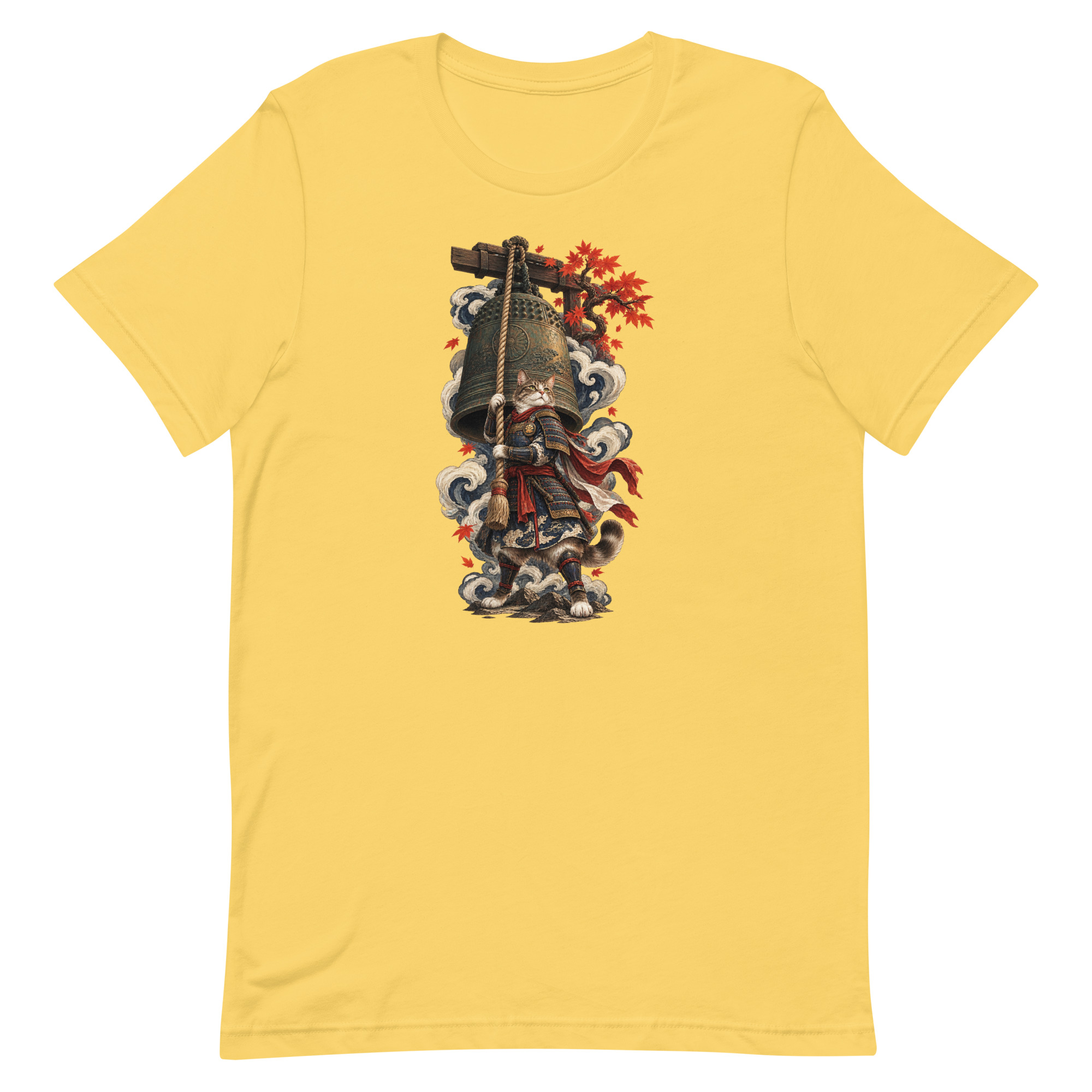 Samurai Cat Temple Bell Guardian Japanese Art, Japanese Art Tee, Mythology Gift - Image 69