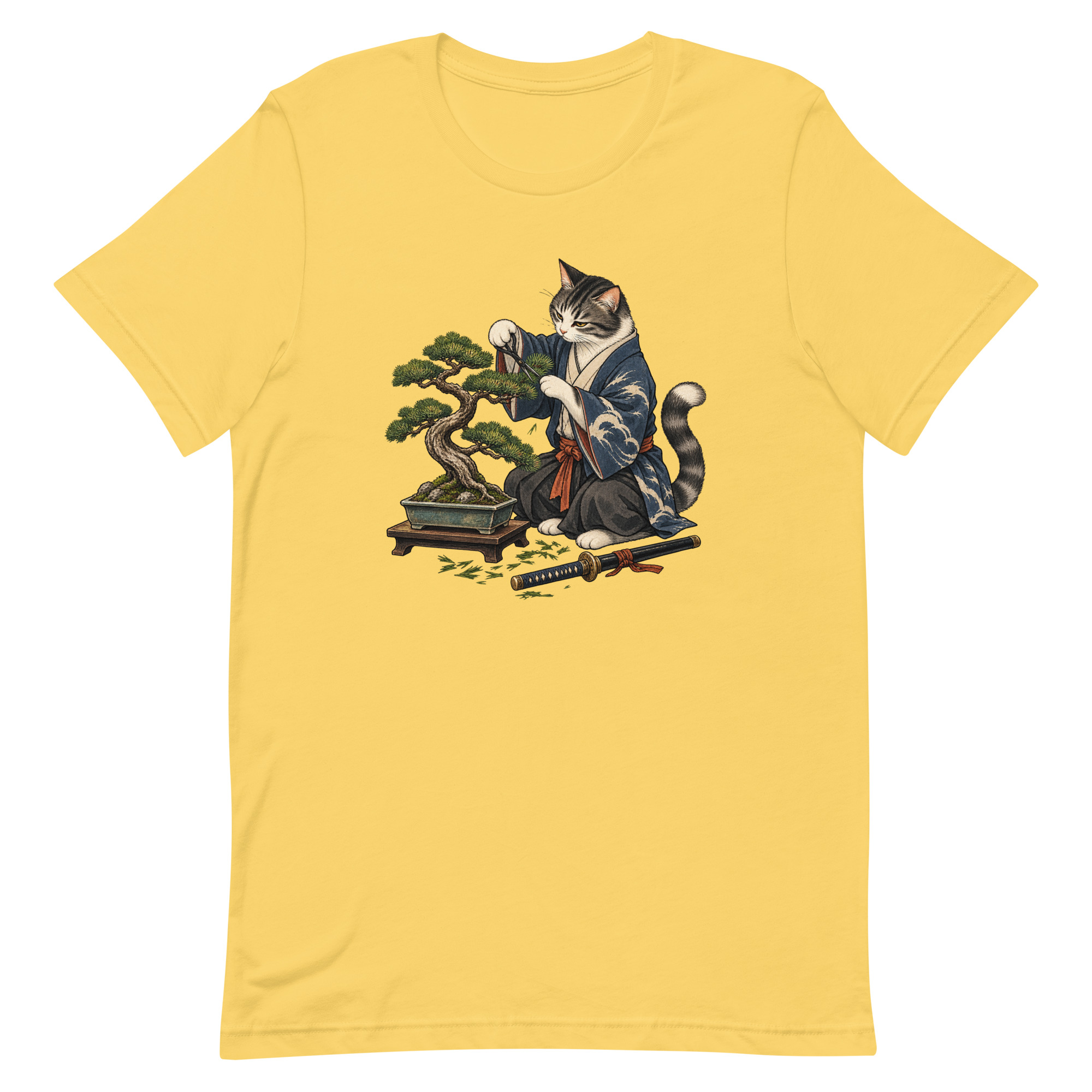 Samurai Cat Bonsai Dojo Japanese Art, Japanese Art Tee, Mythology Gift - Image 69