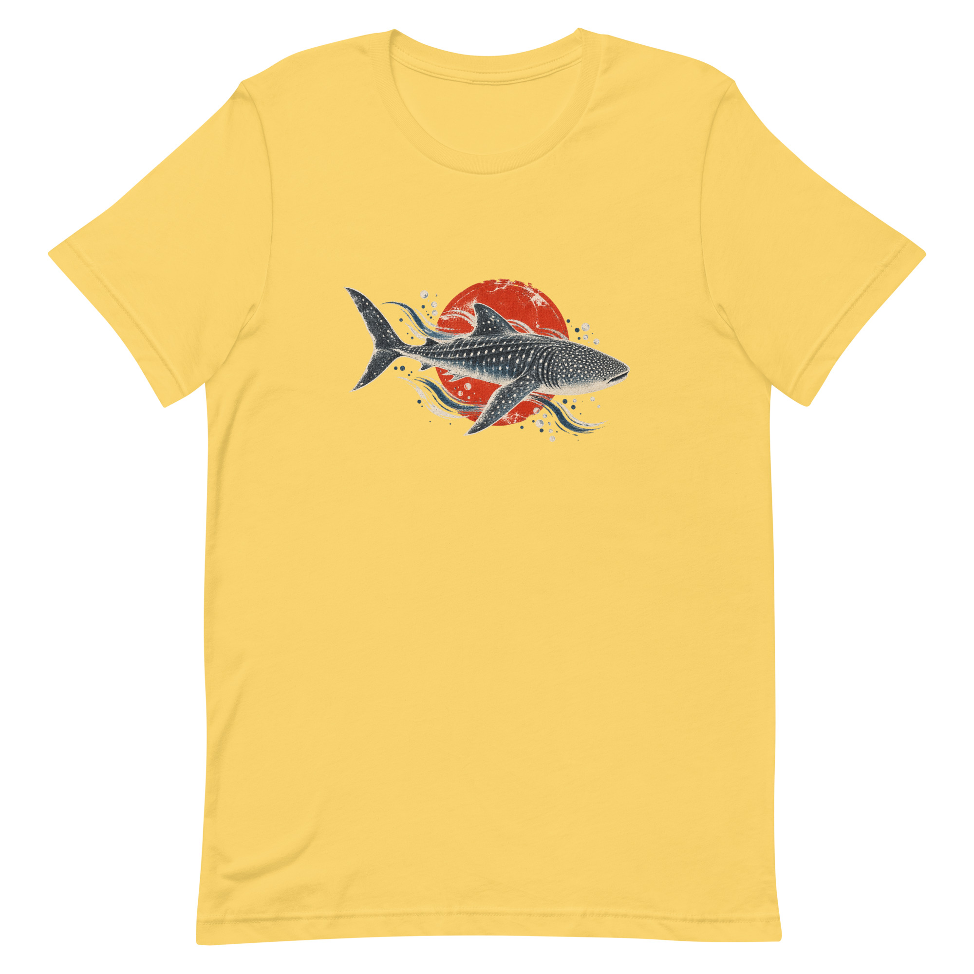 Gyotaku Whale Shark Red Sun Japanese Print, Japanese Art Tee, Mythology Gift - Image 69